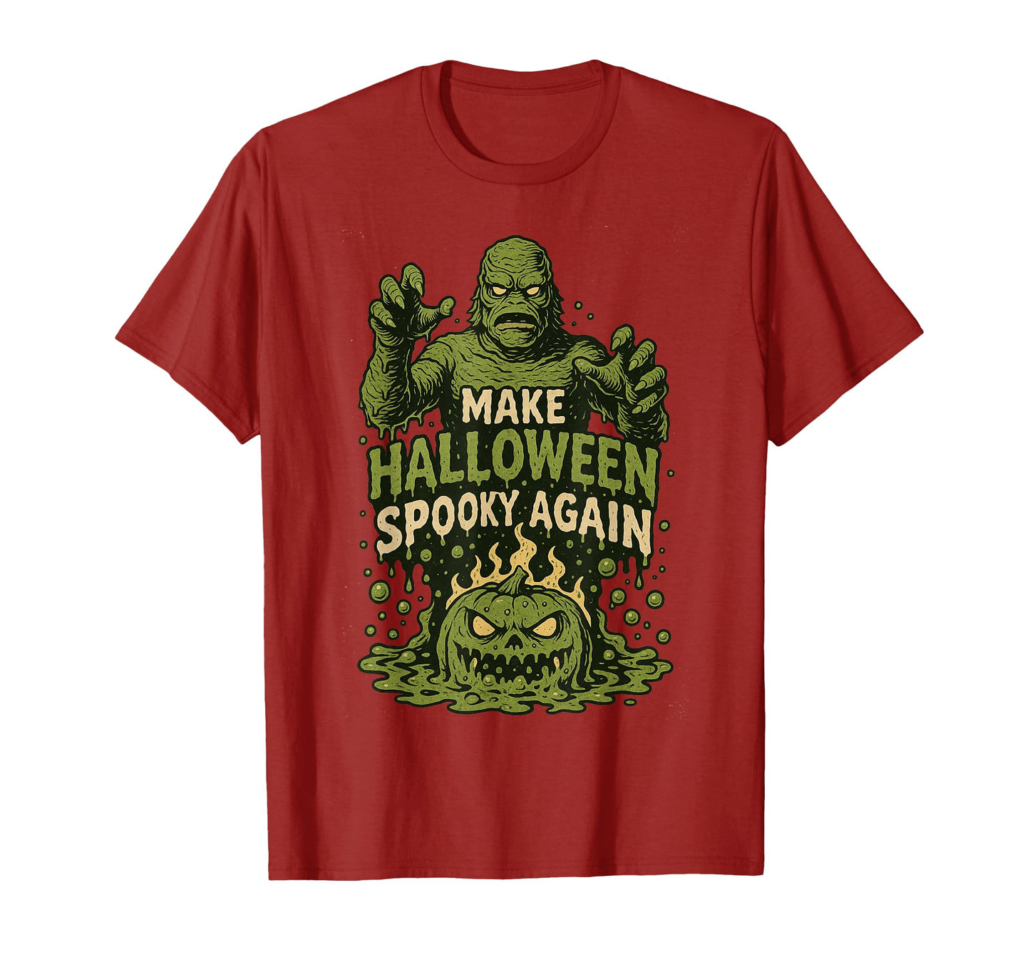 Swamp Monster Make Halloween Spooky Again Halloween Ooze T-Shirt