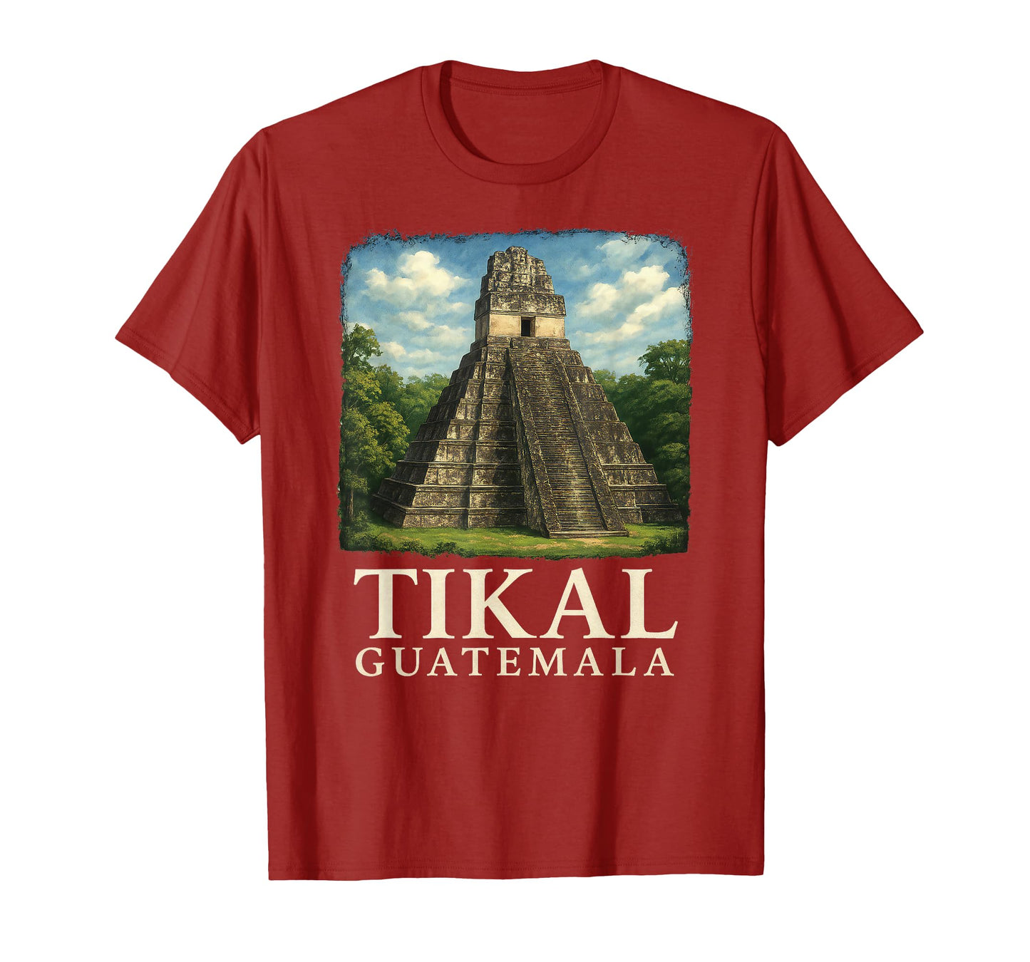 Guatemala Tikal Chapin Atitlan Maya Retro Guate Quetzal 502 T-Shirt