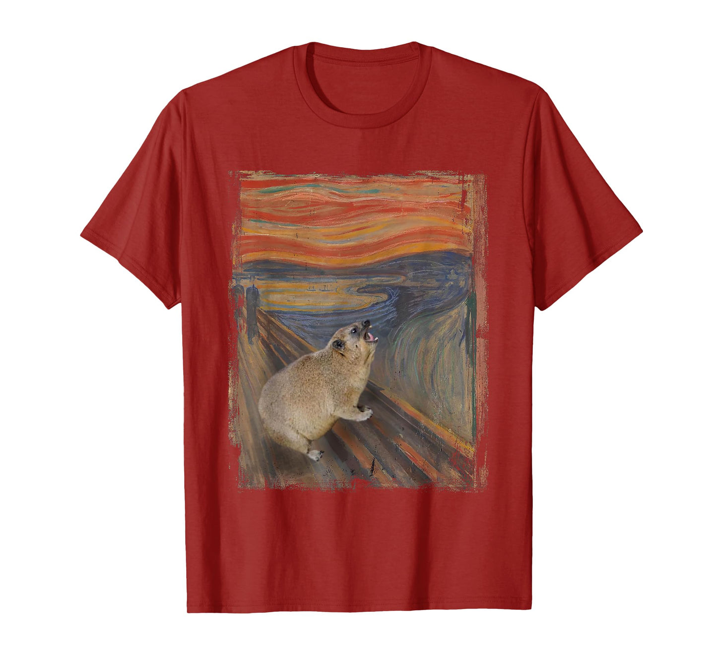Hyrax Scream Meme Vintage Awawa Hyrax Lover T-Shirt