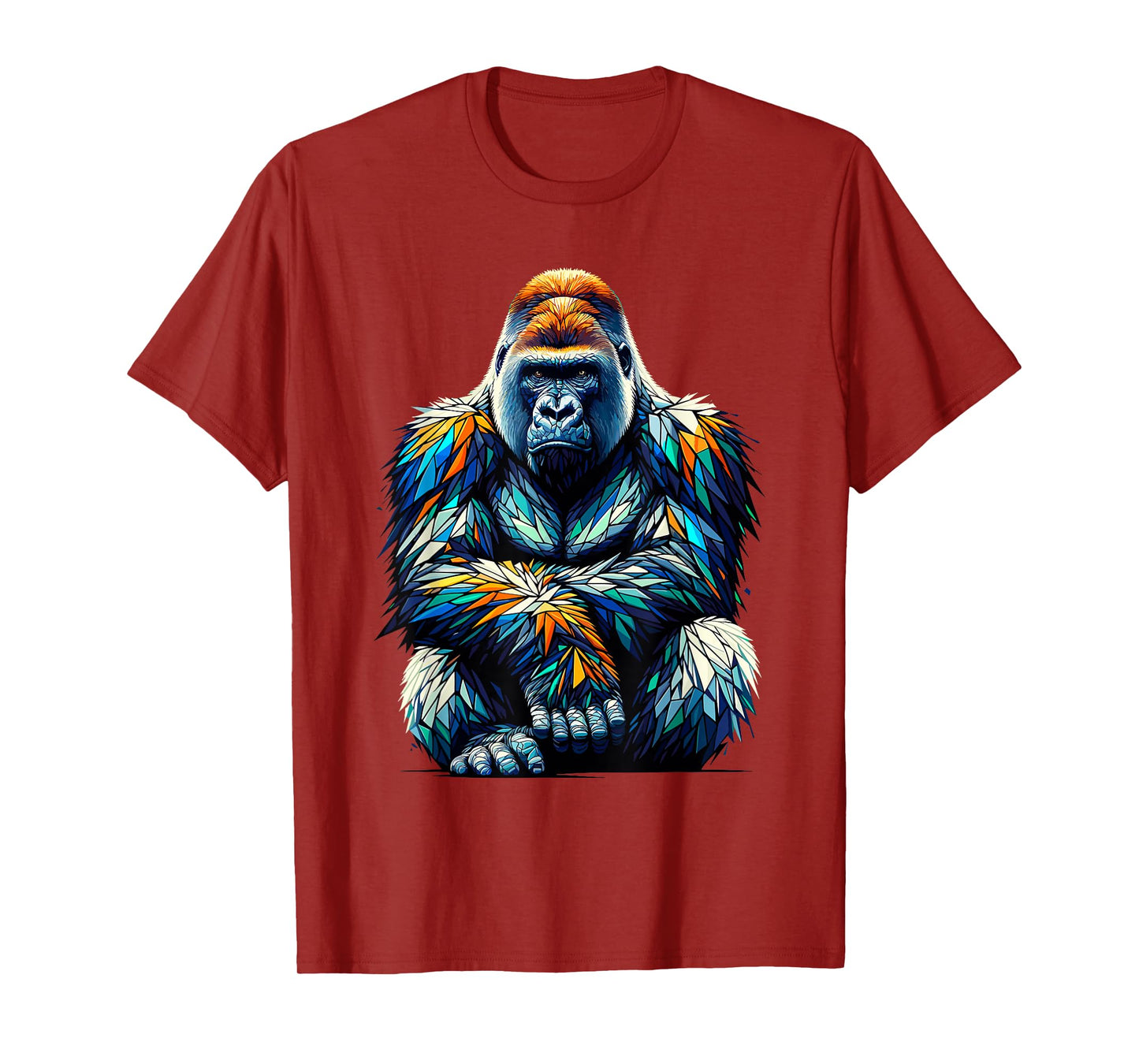 Polygon Art Silverback Gorilla Gorillas T-Shirt