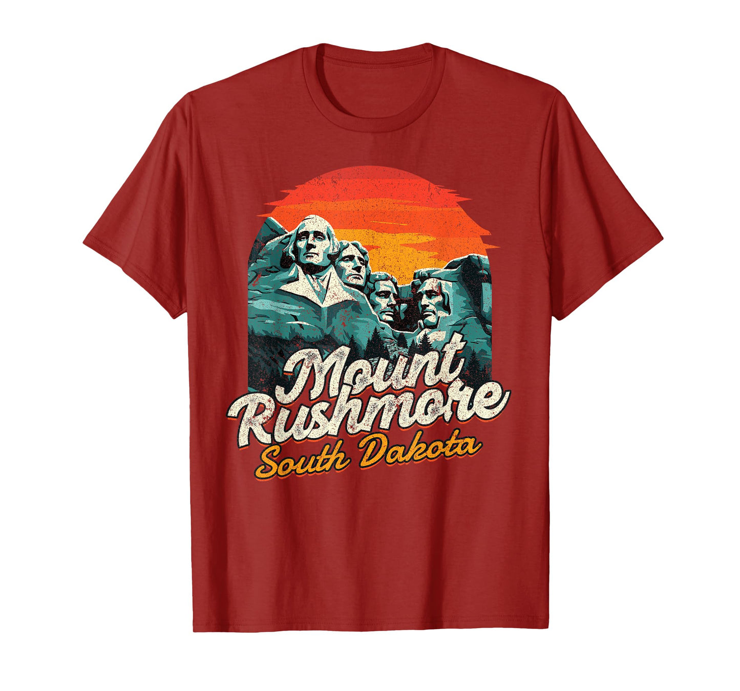 Vintage Mount Rushmore South Dakota National Park Souvenir T-Shirt