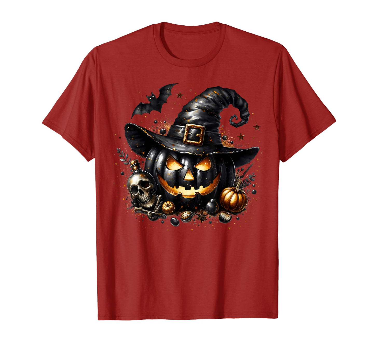 Jack O Lantern Halloween Pumpkin Graphic for Women Goth Mom T-Shirt