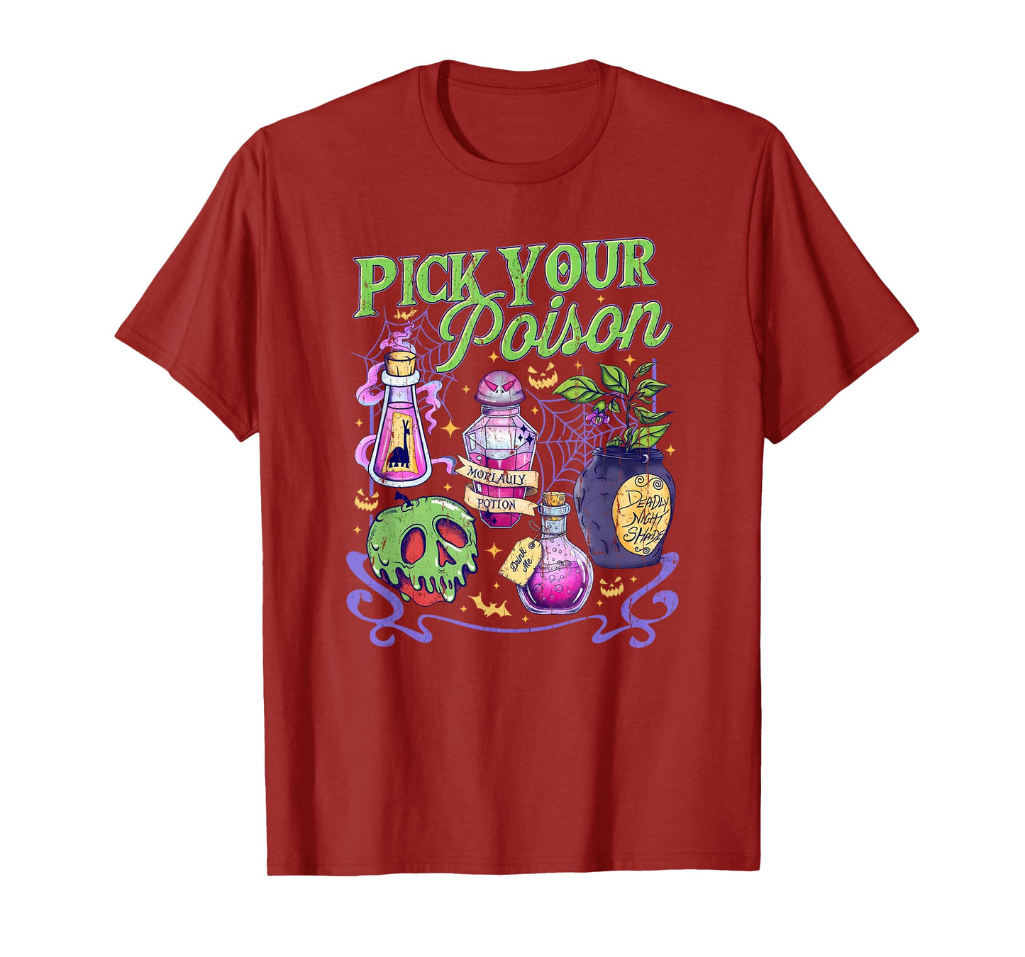 Pick Your Poison, Vintage Princess Halloween, Funny Poison T-Shirt