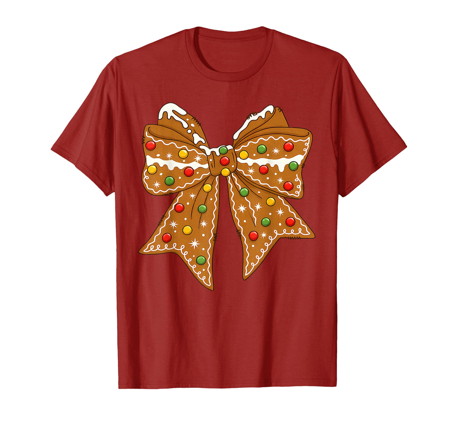 Christmas Gingerbread Coquette Matching Family Xmas Holiday T-Shirt