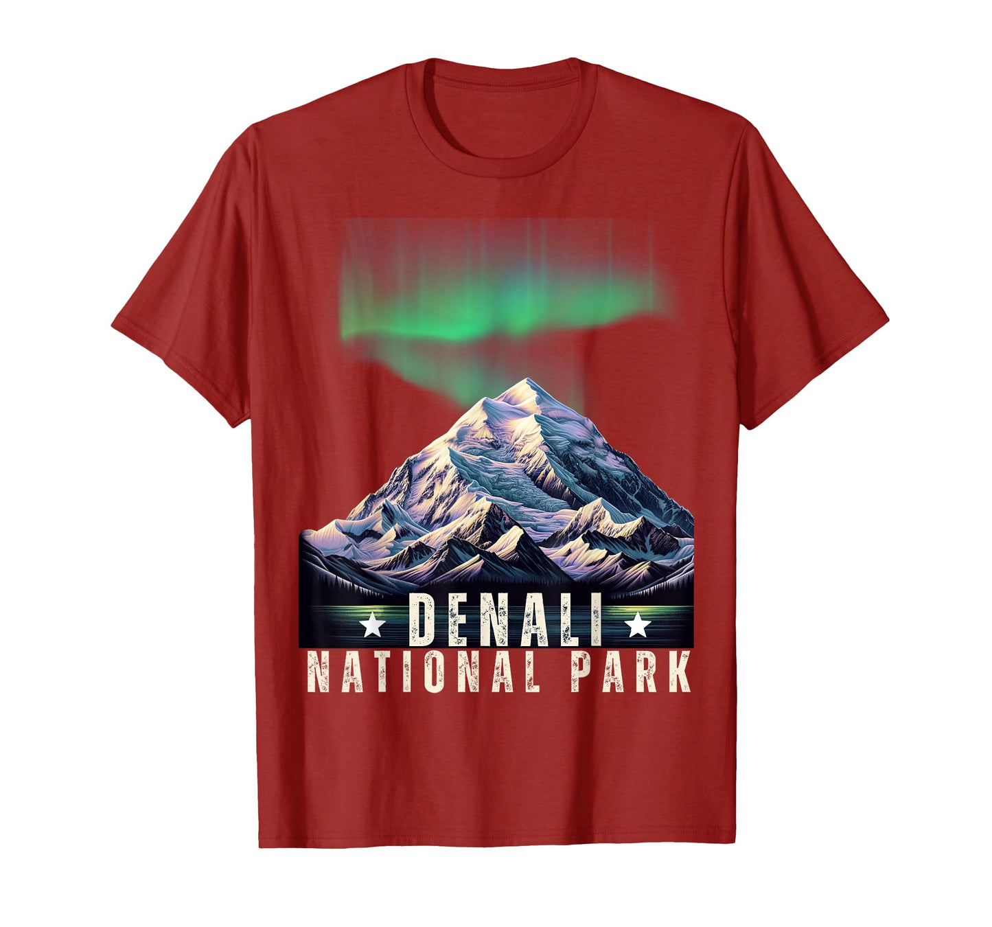 Denali National Park Vintage Alaska Denali Mountain Peak T-Shirt
