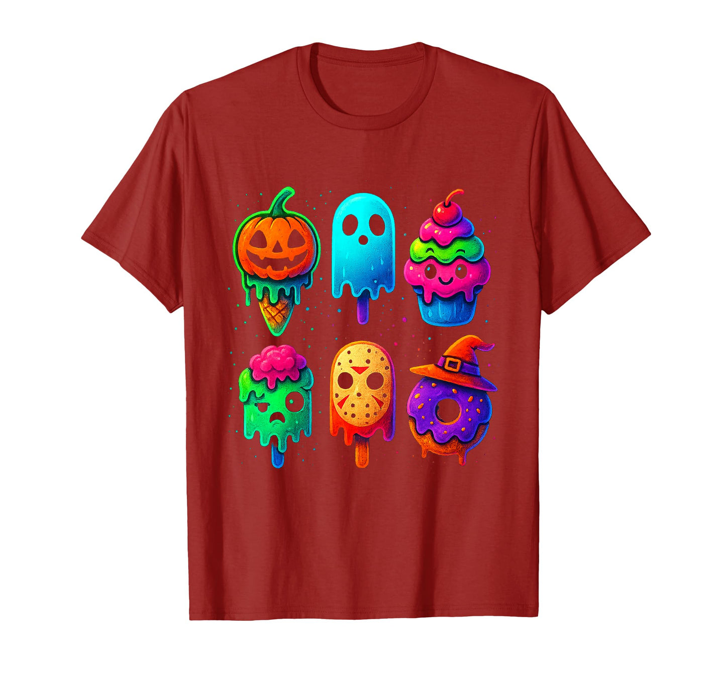 Kawaii Anime Halloween Sweet Monster Ice Cream Pops Candy T-Shirt