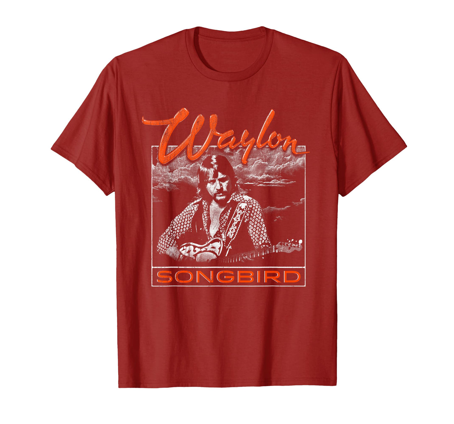 Waylon Jennings - Official Merchandise - Songbird Album T-Shirt