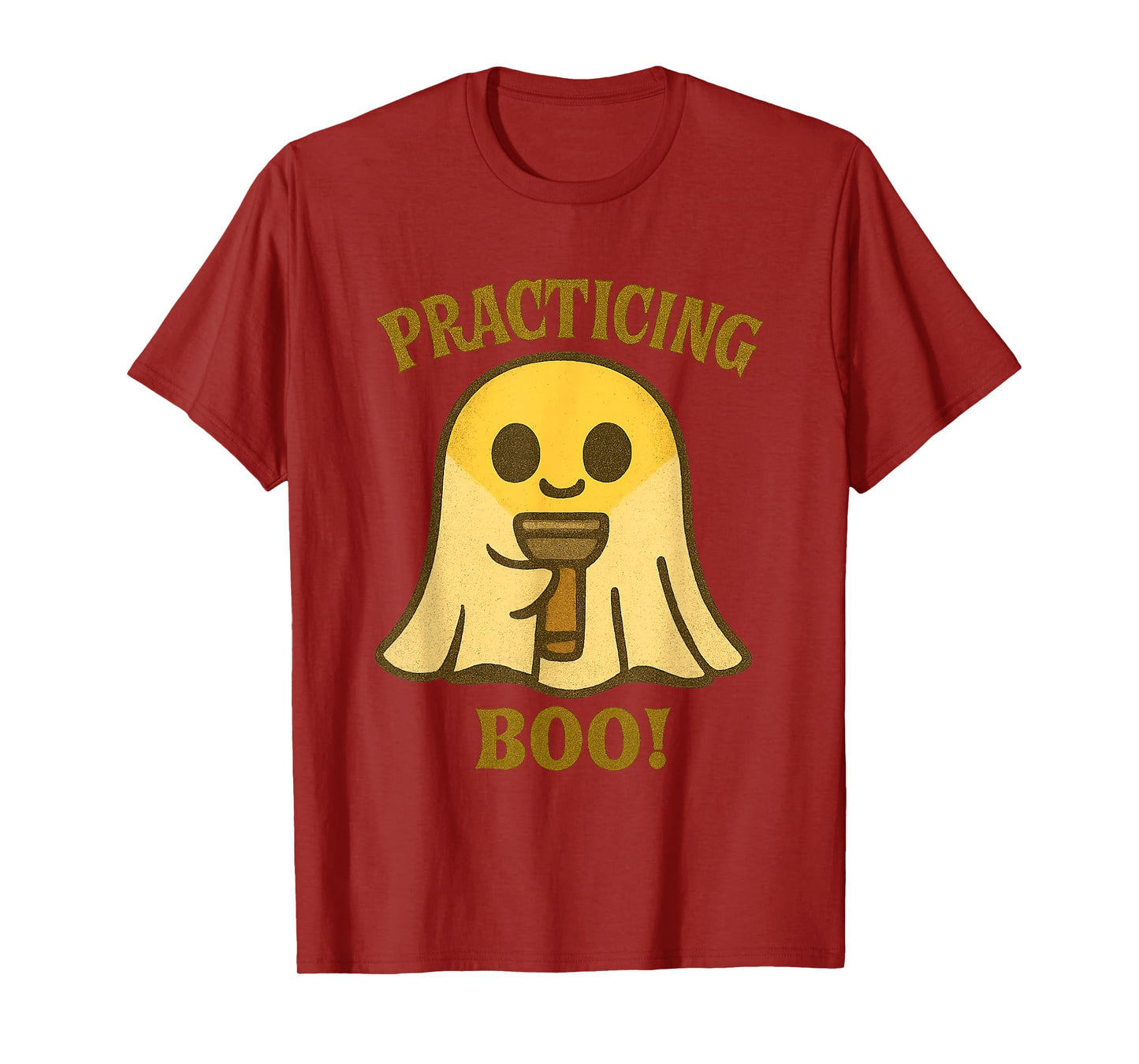 Practicing Boo Ghost Halloween Costume Teens Girls Women Men T-Shirt