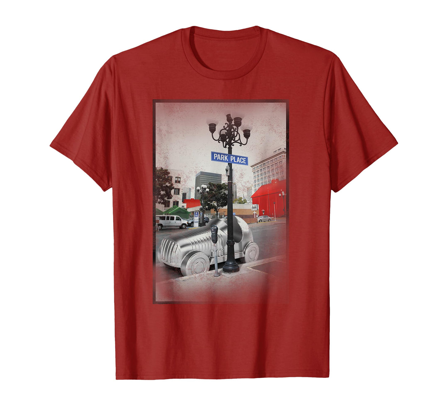 Monopoly Game Piece Car Park Place Vintage Picture Poster T-Shirt