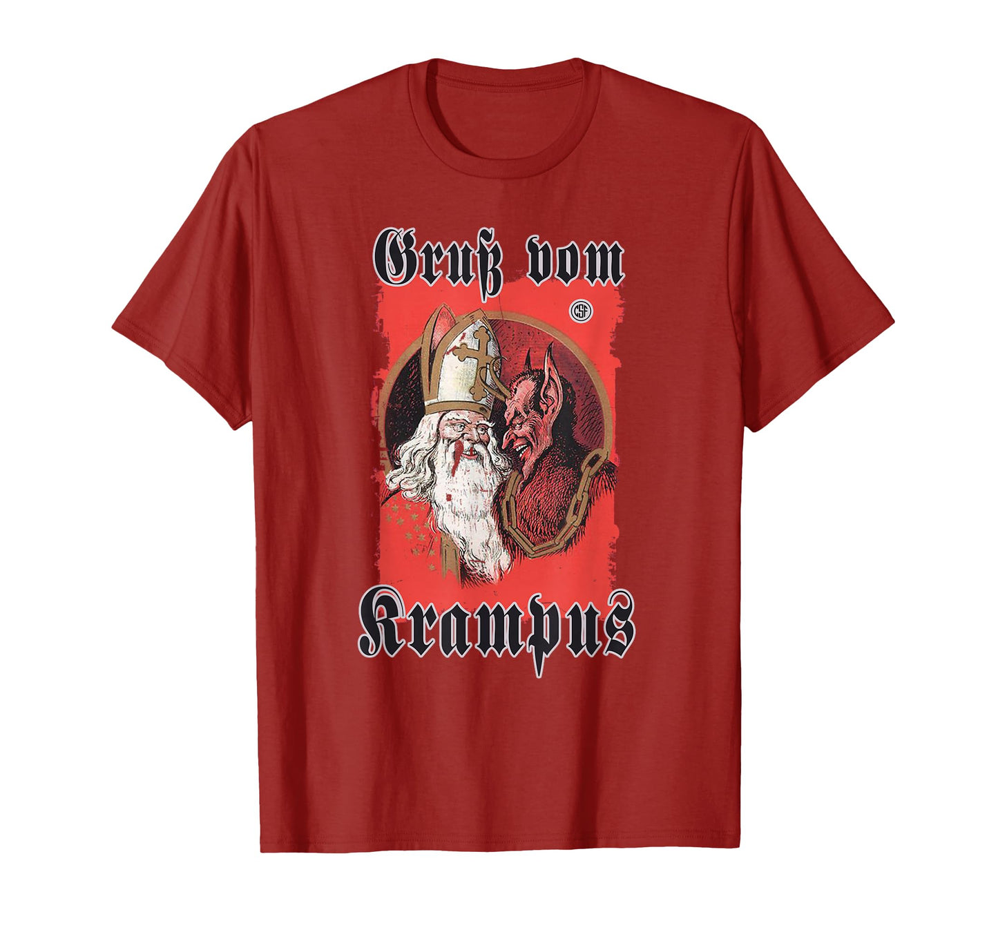 Greeting from Krampus Christmas Legend Figure T-Shirt