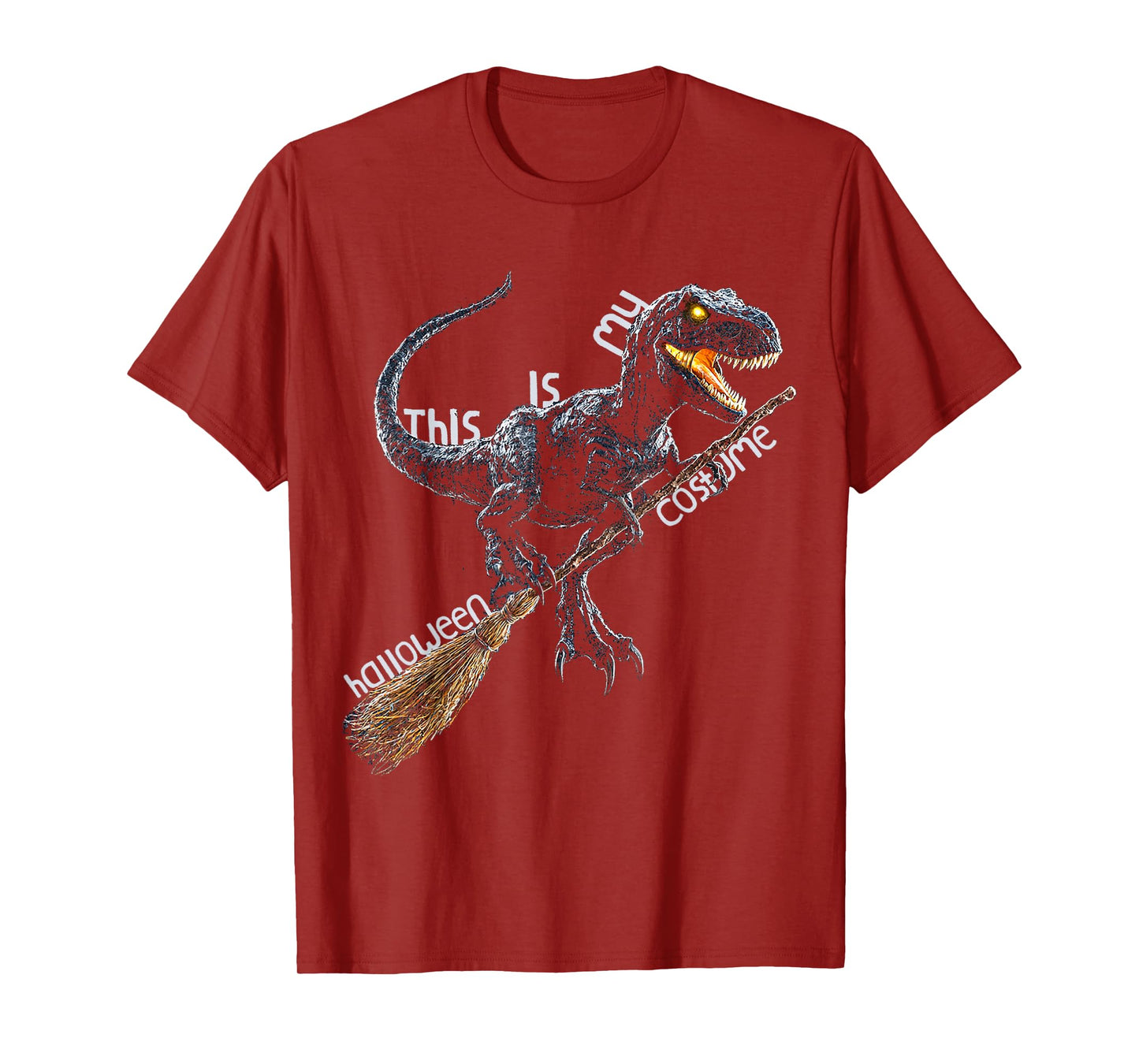 This is My Halloween Costume Dinosaur Witch Spooky T-Shirt