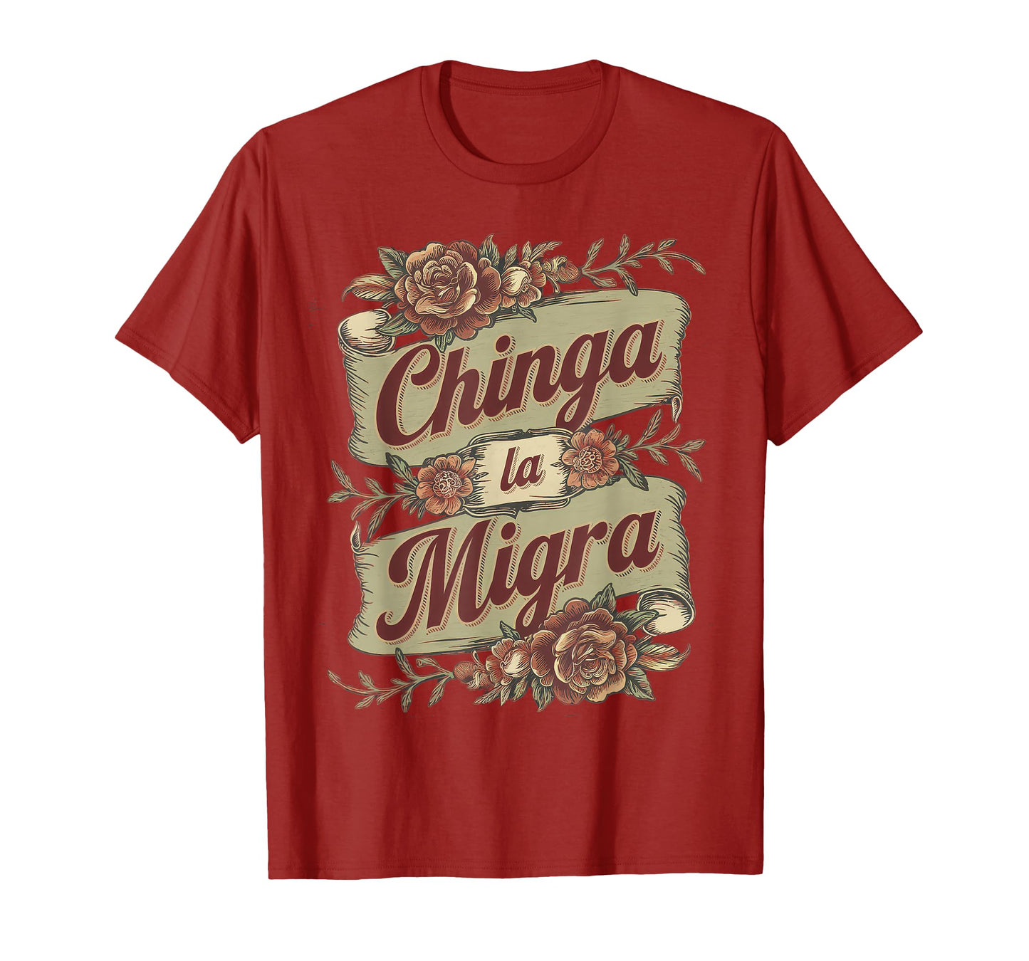 Chinga La Migra Tshirt Men Women 8645 Abolish Ice Retro T-Shirt