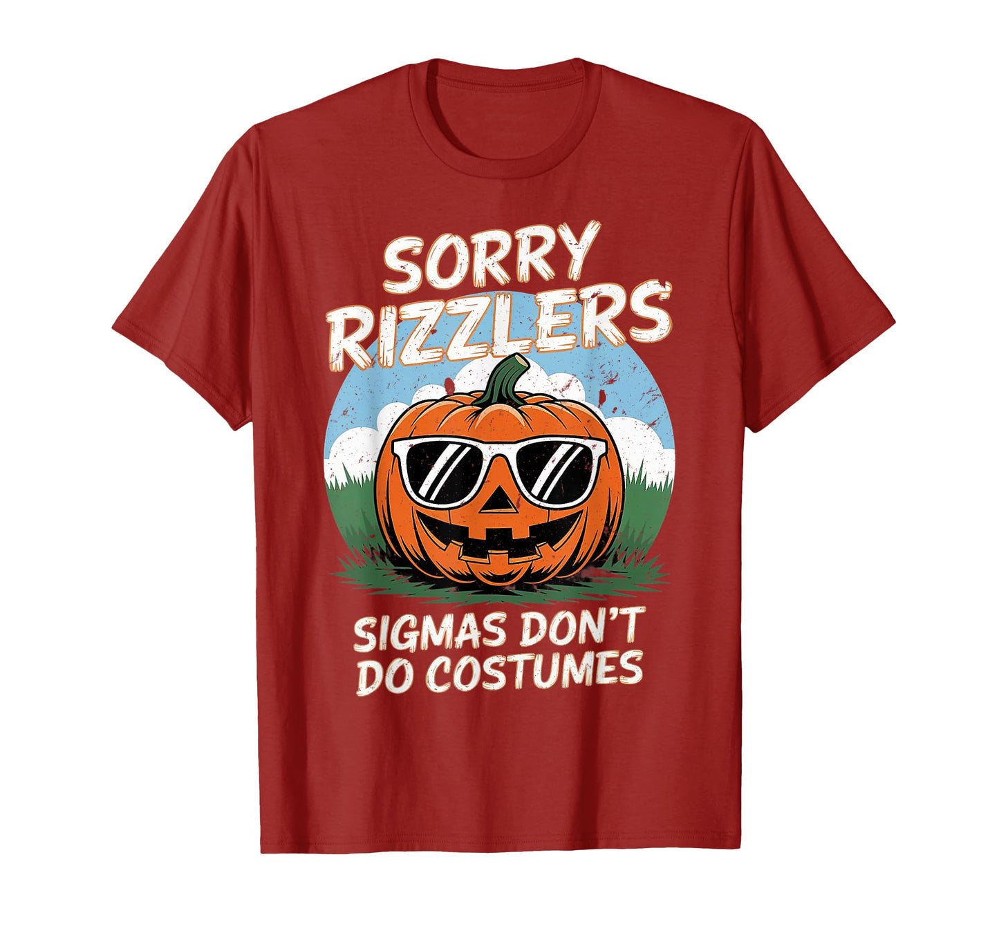 Skibidi Toilet Sigmas Don't Do Costumes Funny Halloween T-Shirt