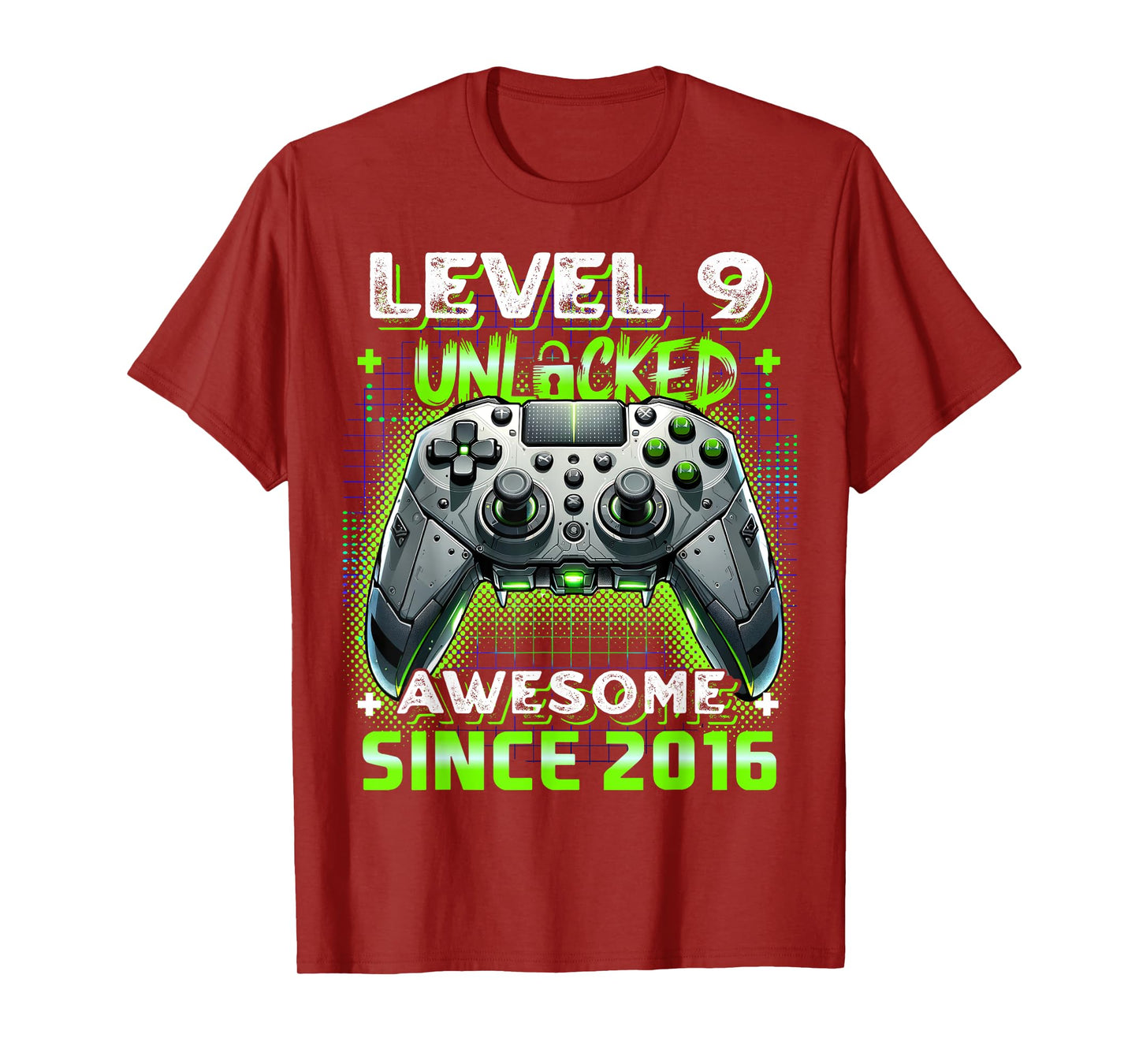 9th Birthday Boy Level 9 Gamer 9 Year Video Game Party T-Shirt