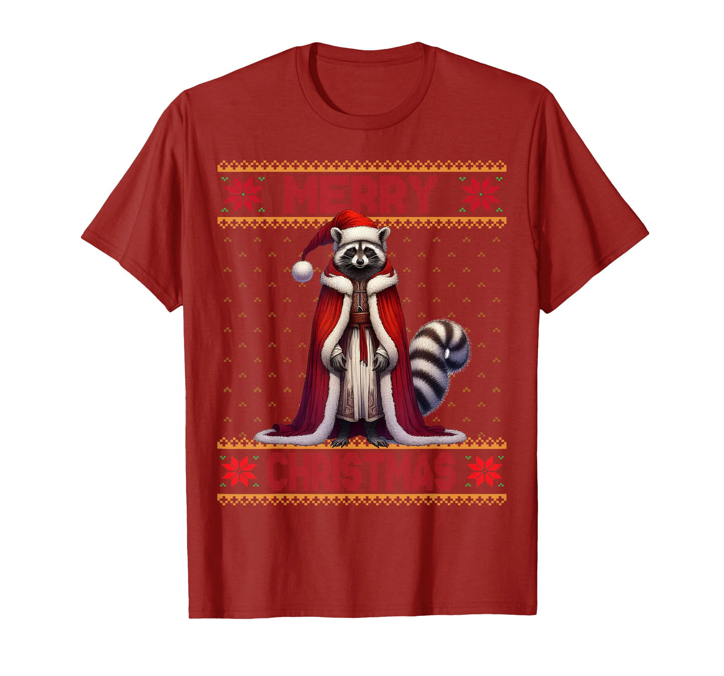 Merry Christmas Raccoon Whisperer X-Mas Ugly Raccoon Lover T-Shirt