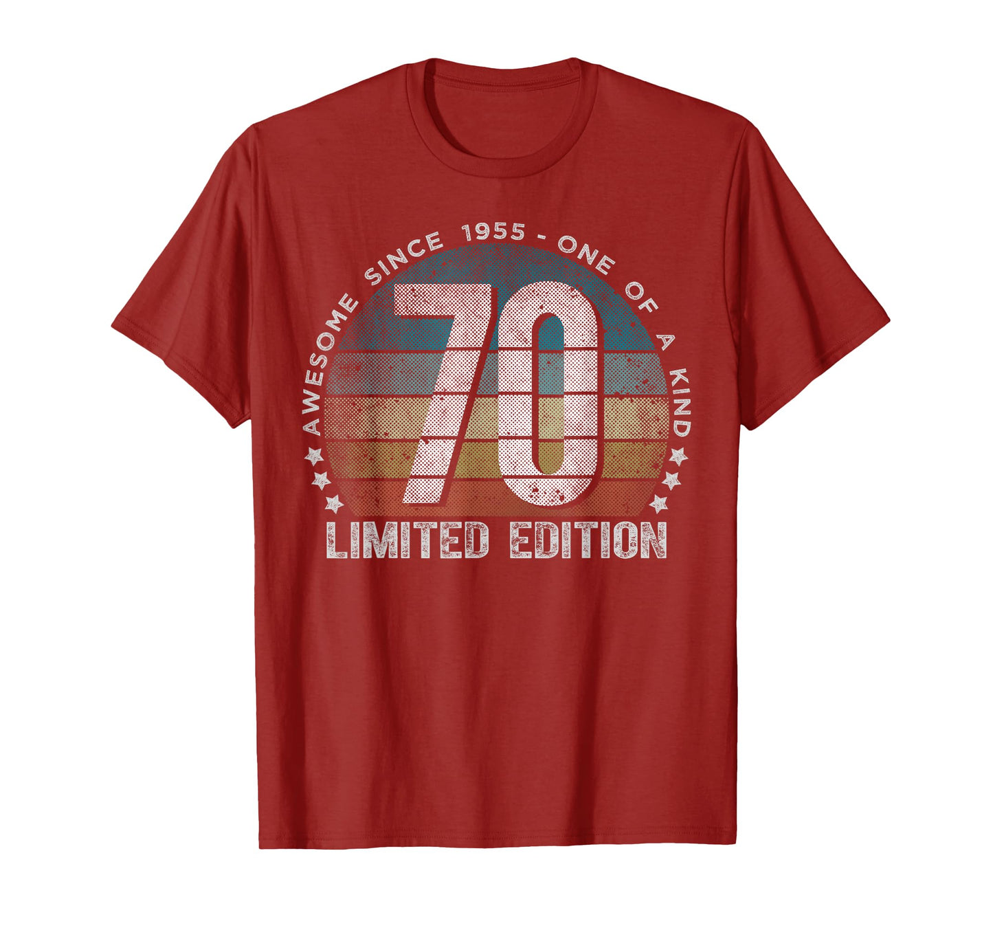 70 Year Old Gifts Vintage 1955 Limited Edition 70th Birthday T-Shirt