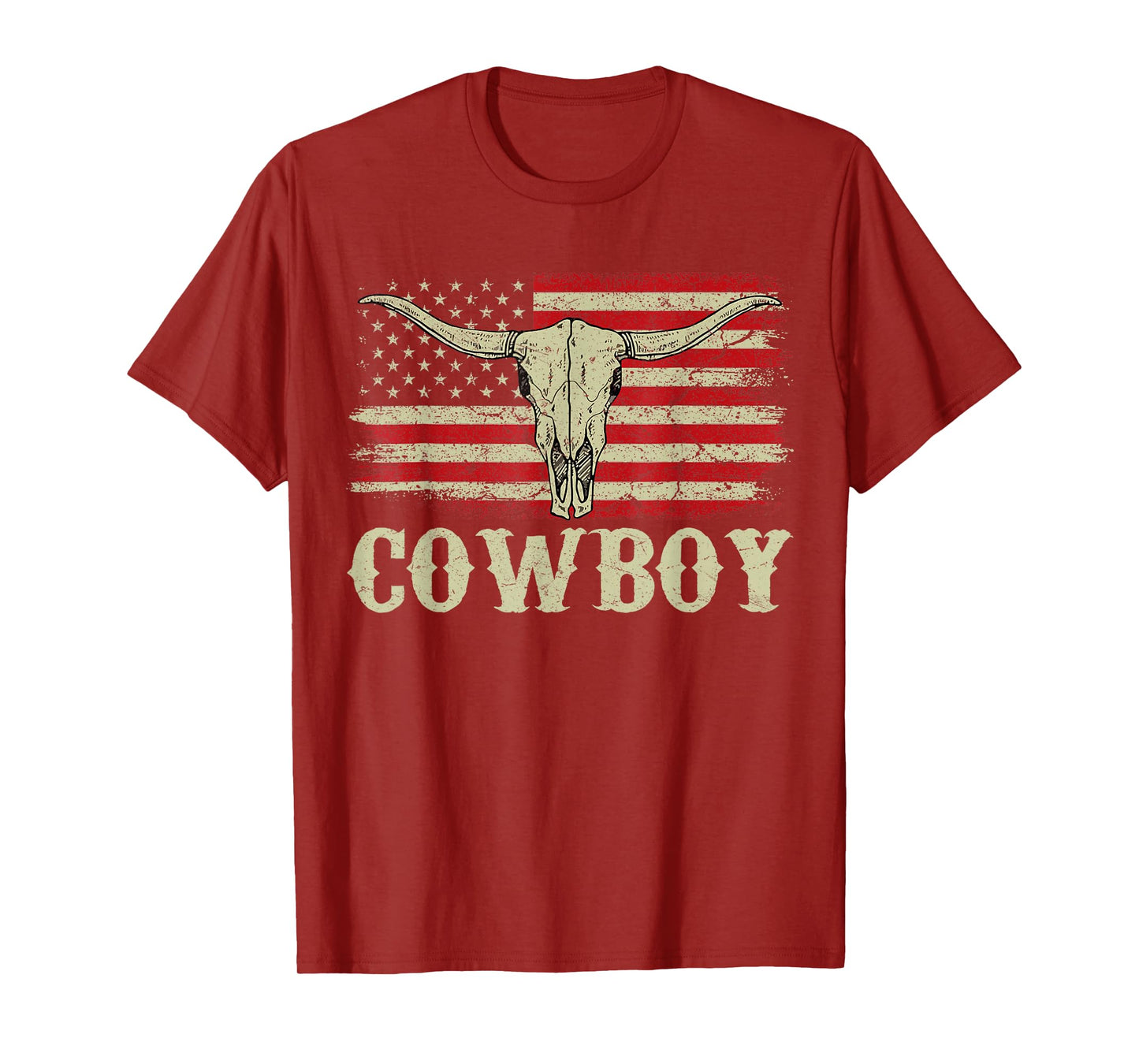 Western Country Men Teen Boy Kid Rodeo Southern Retro Cowboy T-Shirt