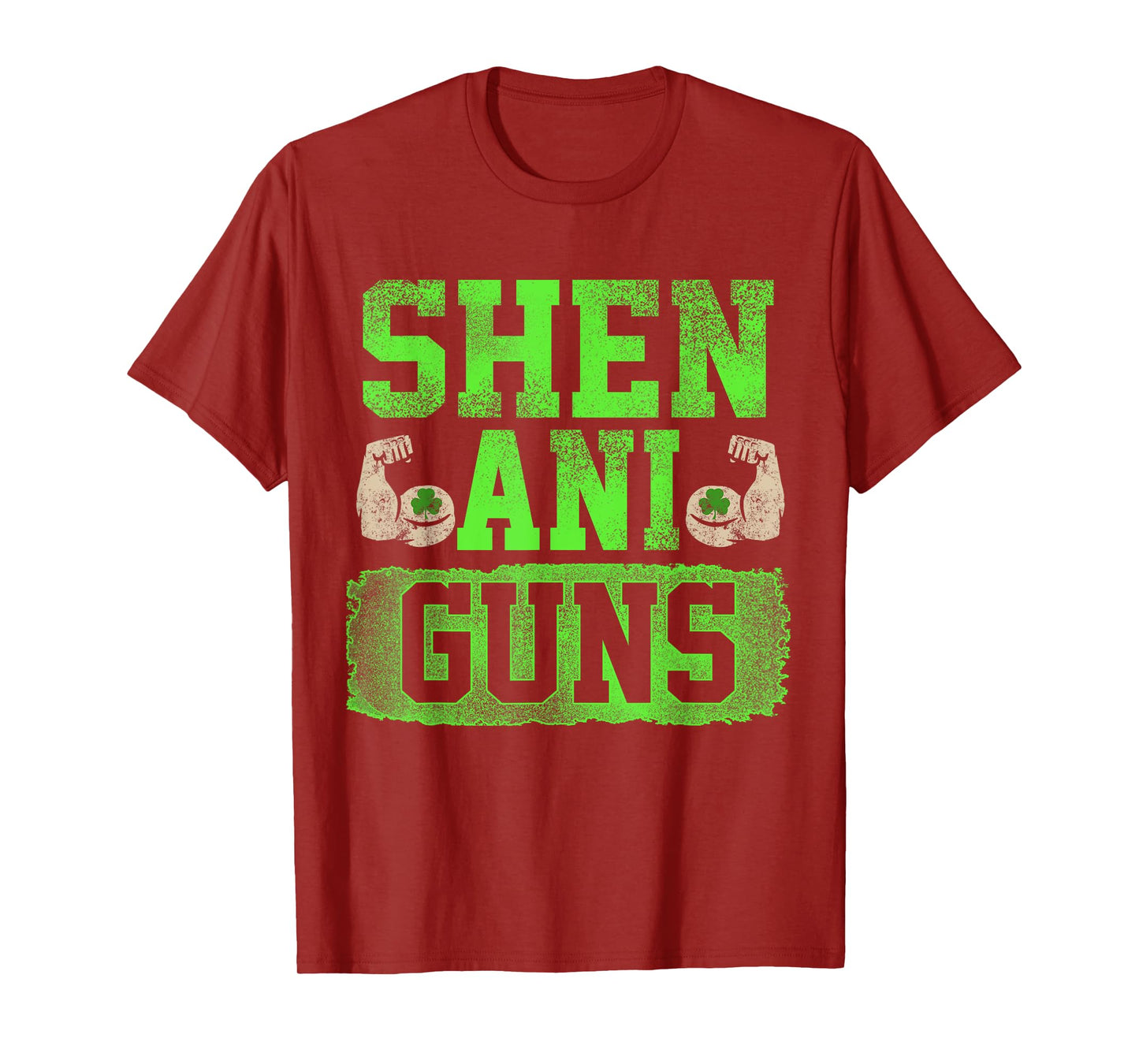 Funny Fitness Quote St Patricks Day Shenaniguns Gains Tshirt T-Shirt