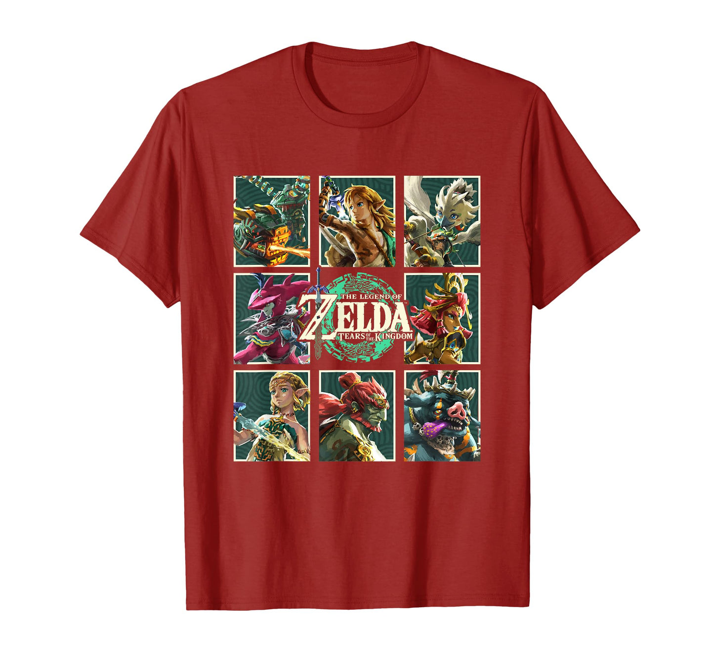 The Legend of Zelda Tears of the Kingdom Character Box Up T-Shirt