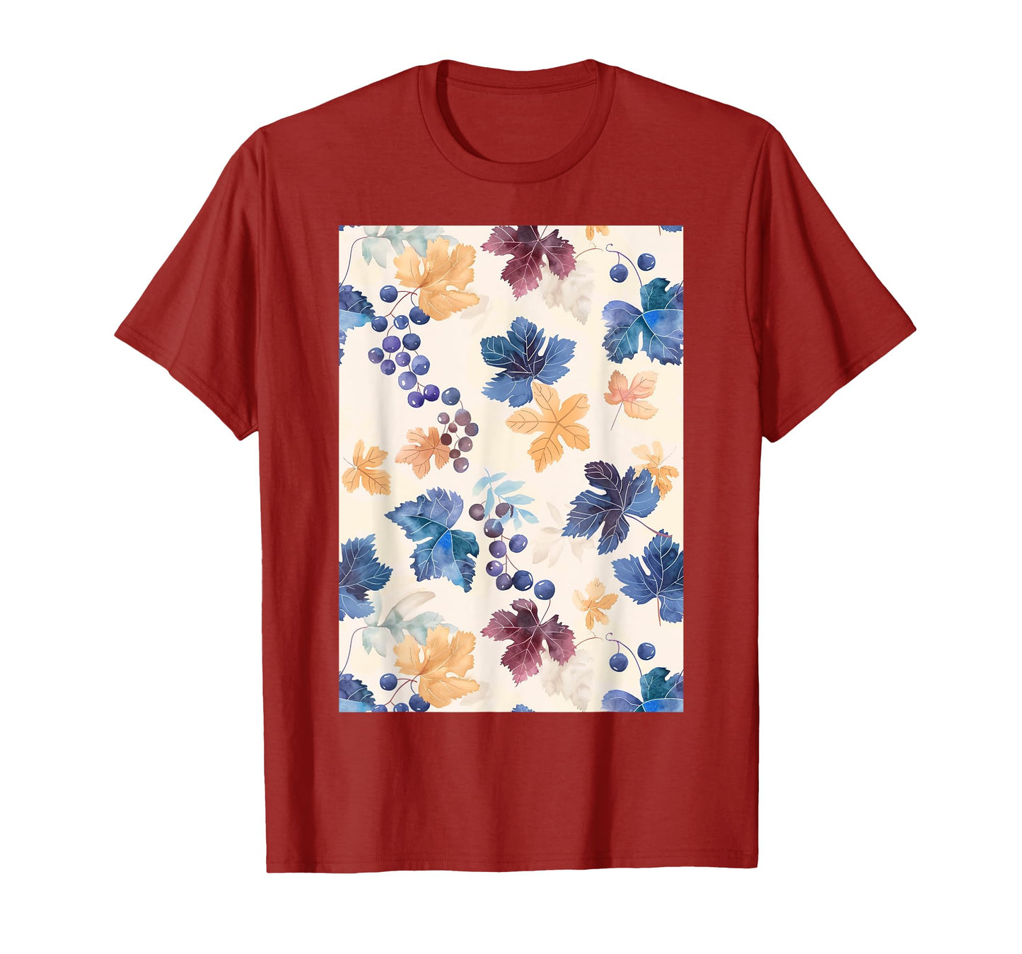 Vintage Pattern Art Grape T-Shirt