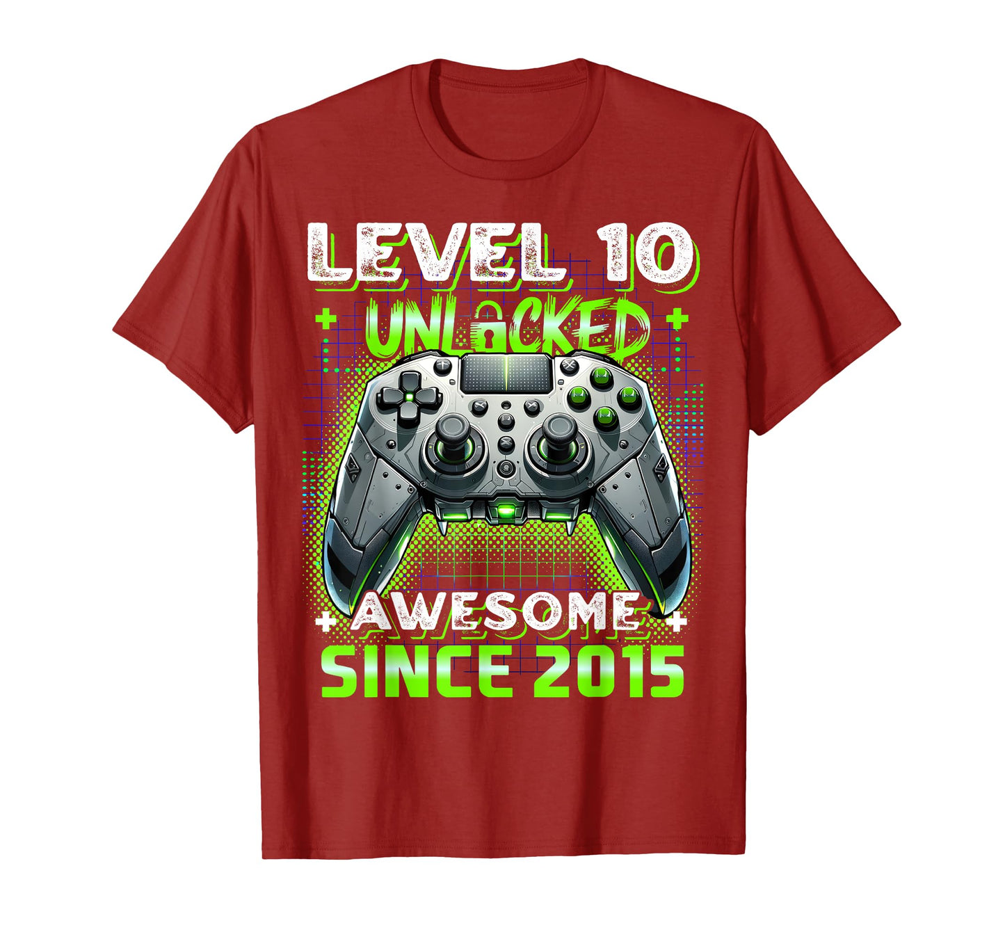 10th Birthday Boy Level 10 Gamer 10 Year Video Game Party T-Shirt