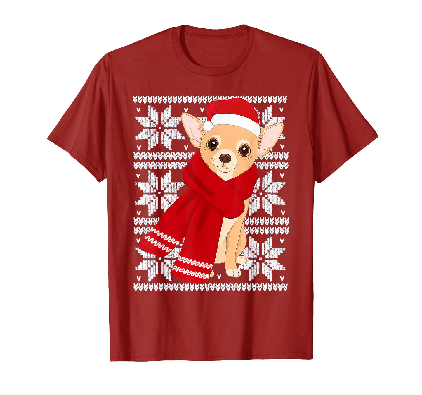 Chihuahua Ugly Christmas Holiday Dog Lover T-Shirt
