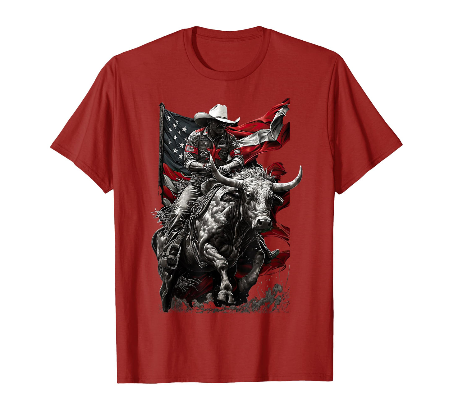 Rodeo Bucking Bull Riding Cowboy western T-Shirt