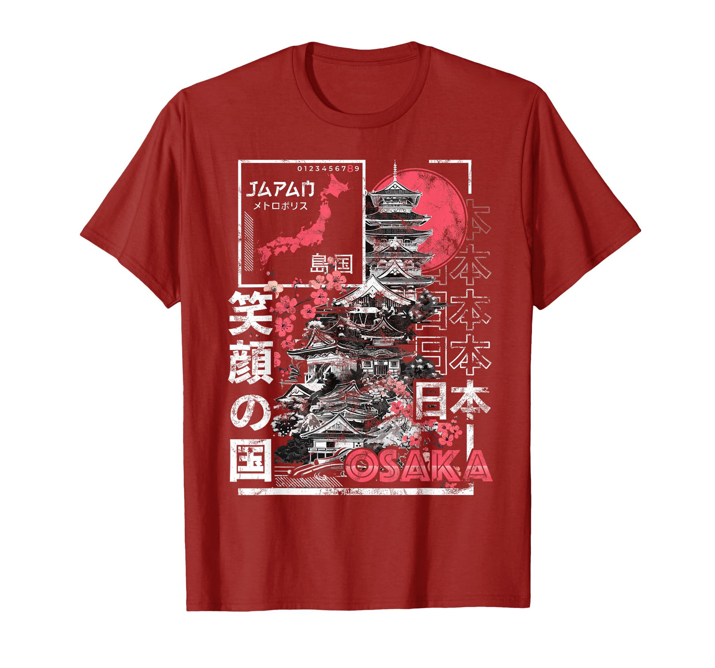 Osaka City 90s Retro Japan Aesthetics 80s Osaka T-Shirt
