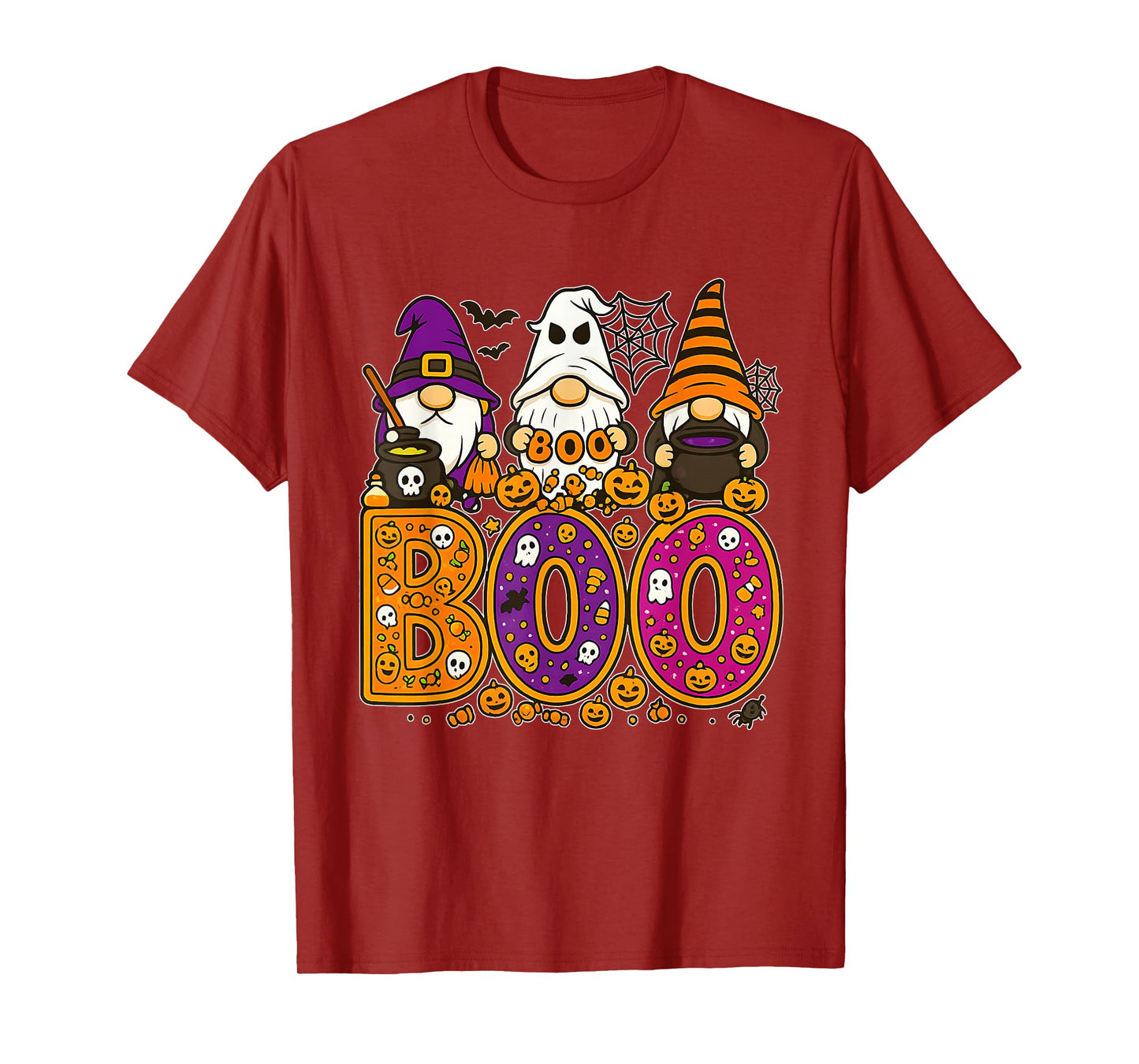 Halloween Boo Gnomes Cute Ghost Witch Pumpkins Fun Costume T-Shirt