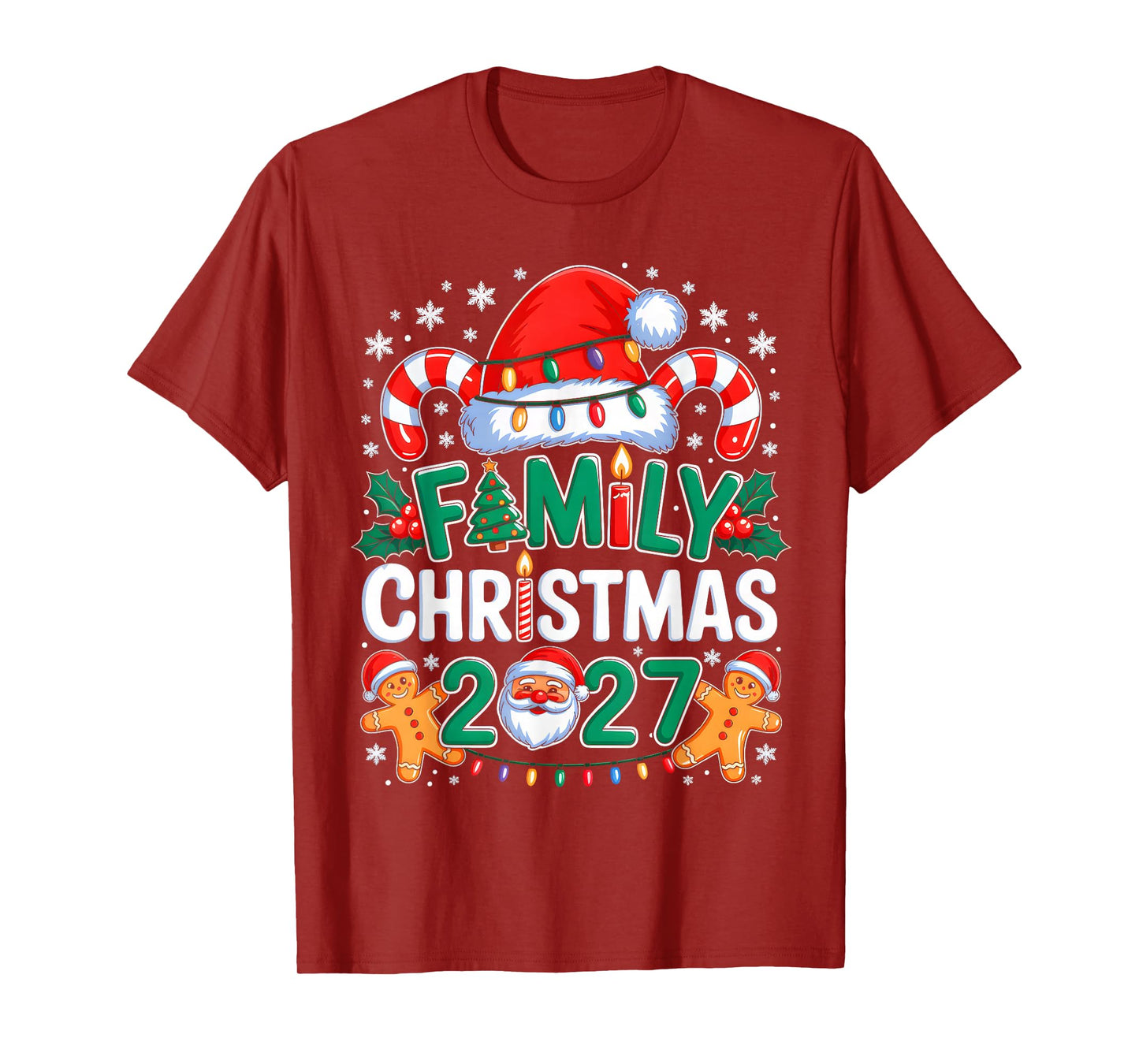 Christmas 2027 Family Matching Xmas Team Santa Squad 2027 T-Shirt