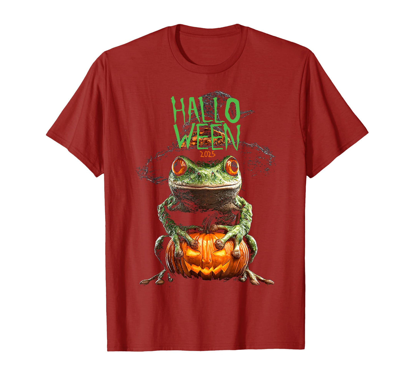 Halloween 2025 Frog Pumpkin Witch Costume Fun T-Shirt