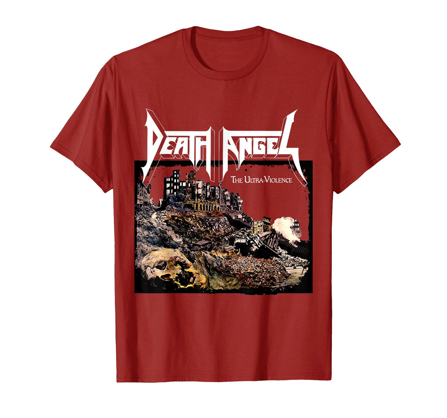 Manic Merch LLC Death Angel The Ultra Violence T-Shirt, Black, Small, Unisex-Adults, Short Sleeve, T-Shirt