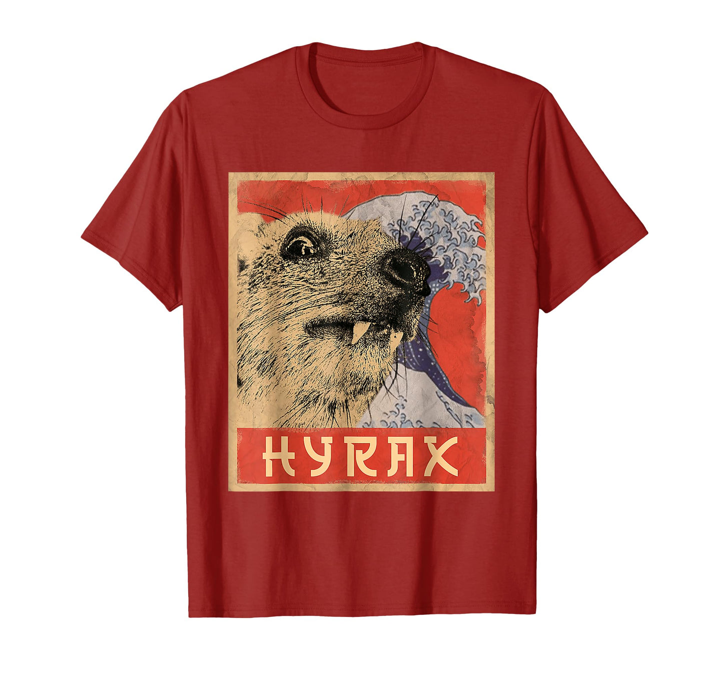 Hyrax Japanese Vintage Style Funny Hyrax Meme T-Shirt