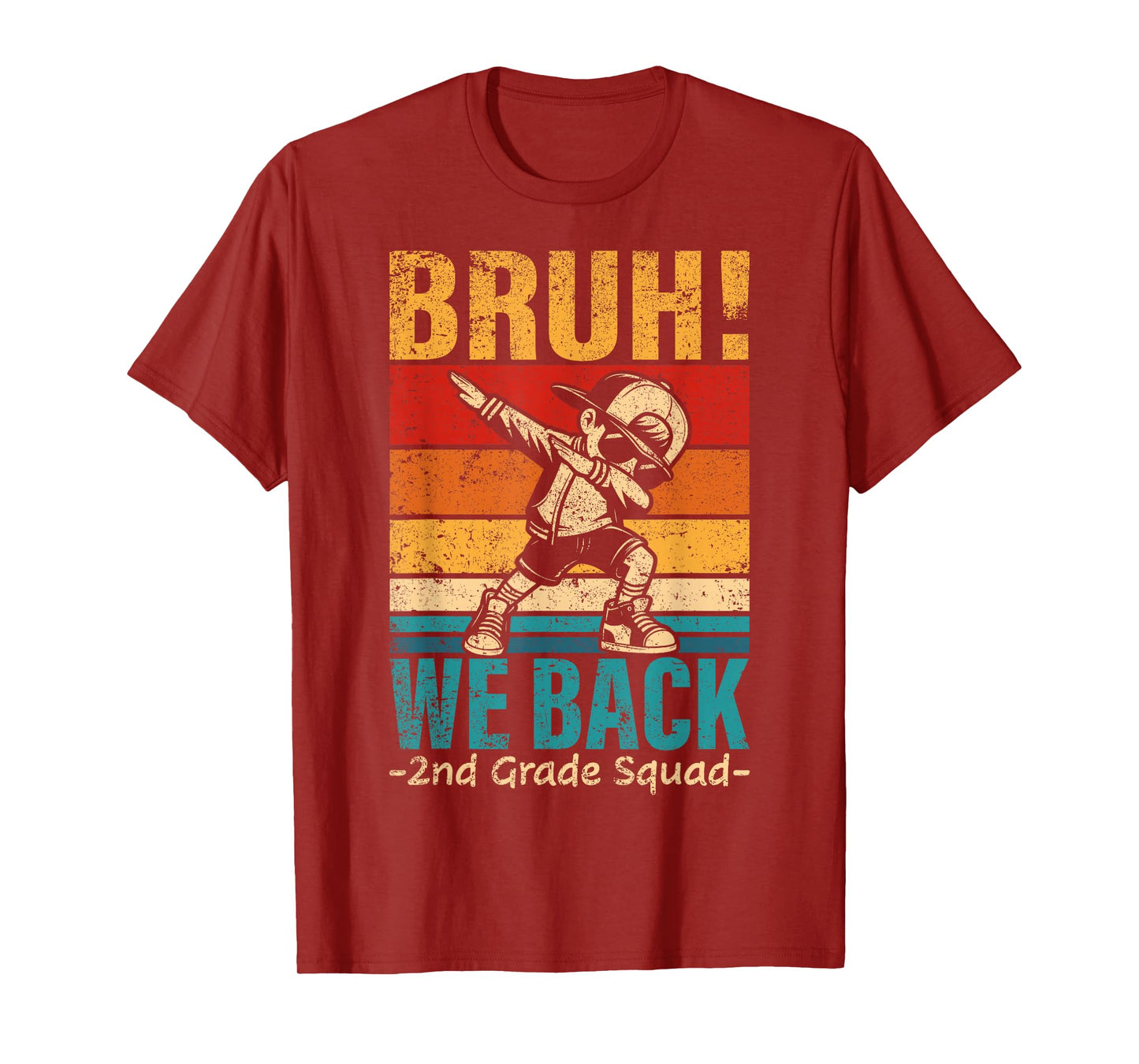 Second Grade Dabbing Boy Bruh We Back 2nd Grade Squad T-Shirt