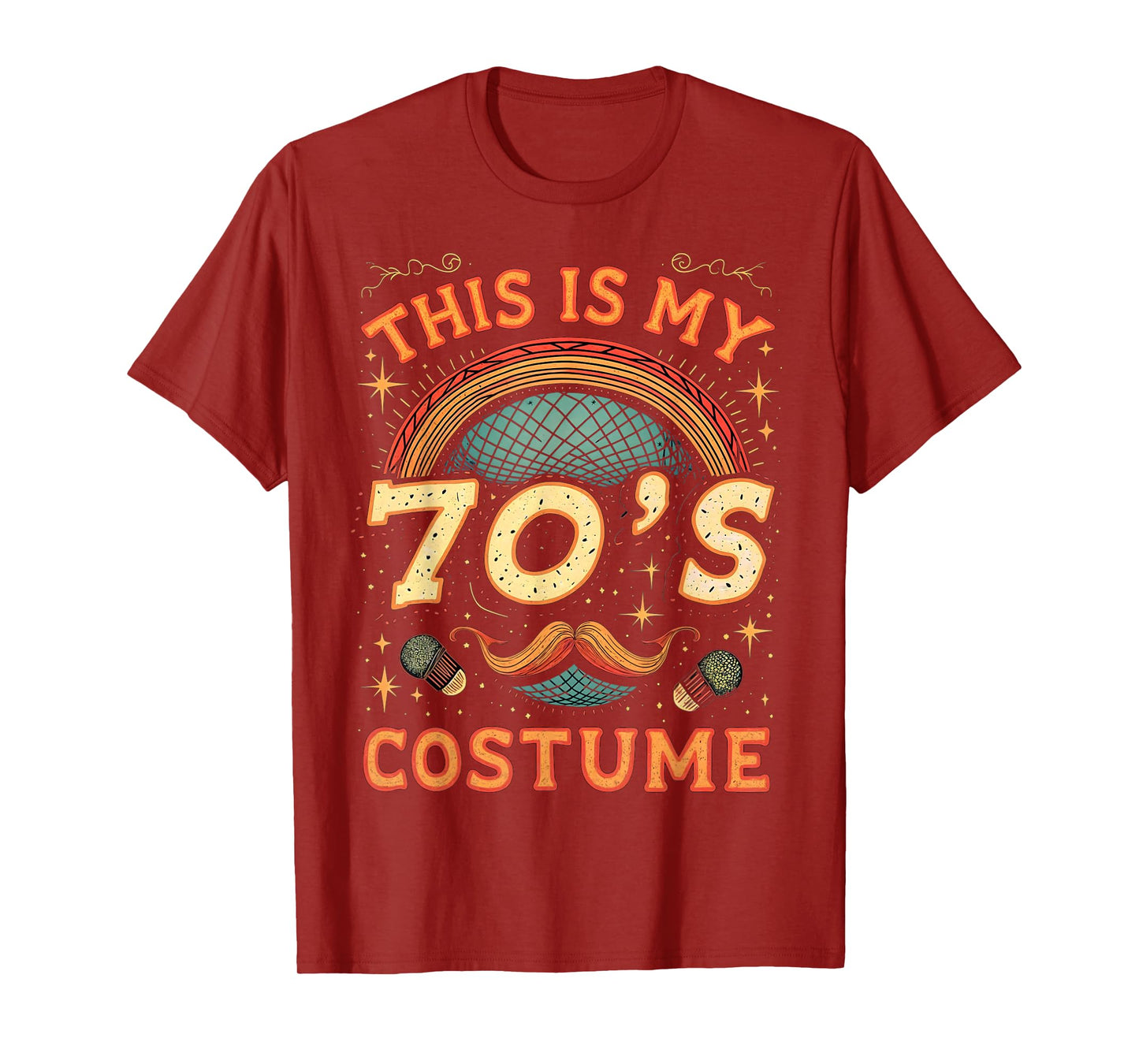 This Is My 70s Costume 70 Styles Men 70's Disco 1970s Outfit T-Shirt
