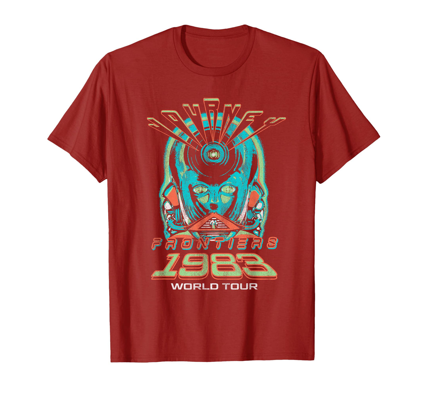 Journey Front and Back Frontiers 1983 Tour Vintage Band T-Shirt