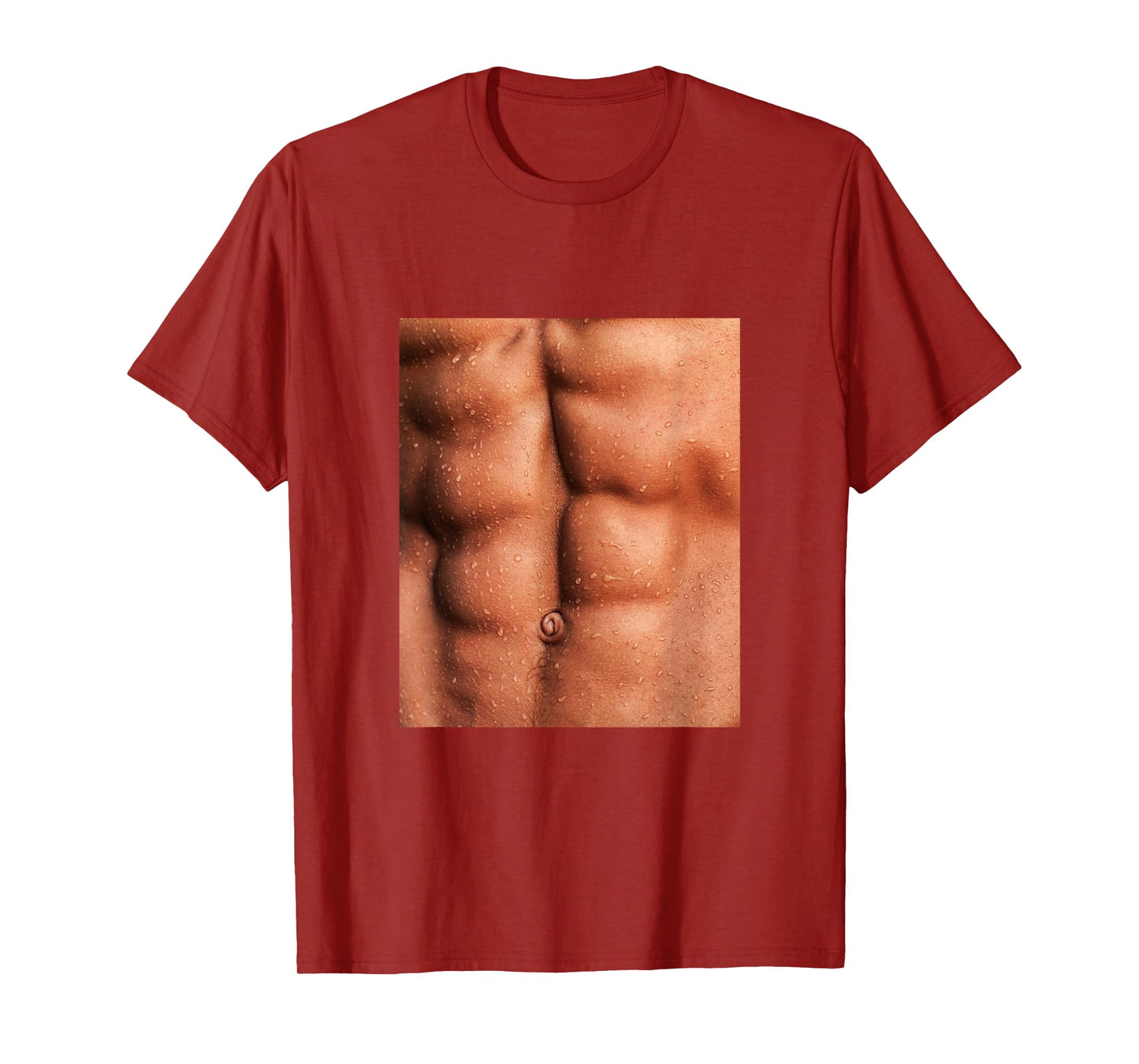 Show Off Your Fake Abs Muscular Novelty Funny T-Shirt