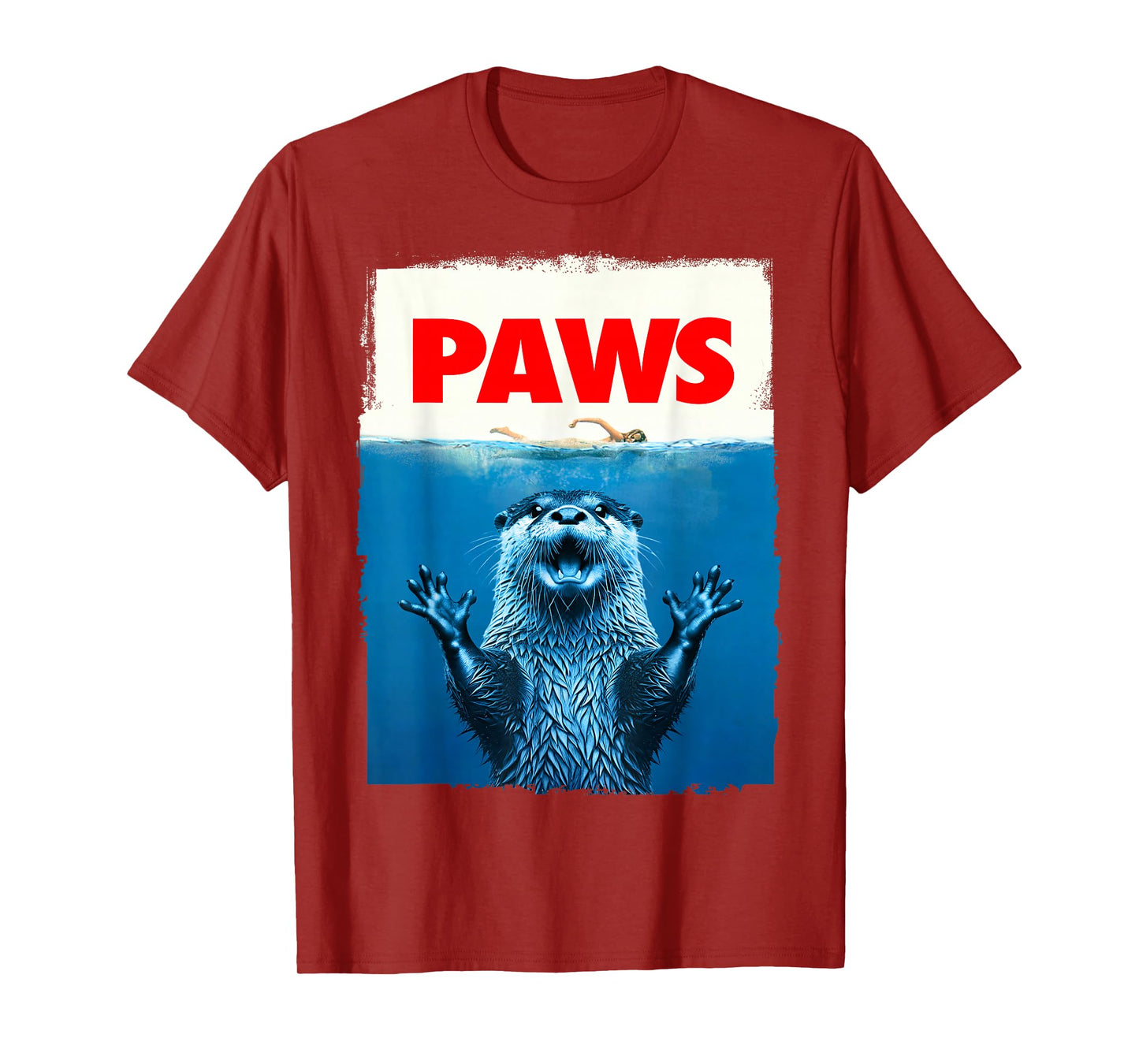 Paws Otter Funny Otter Lover Gifts For Men Women Kid Teen T-Shirt