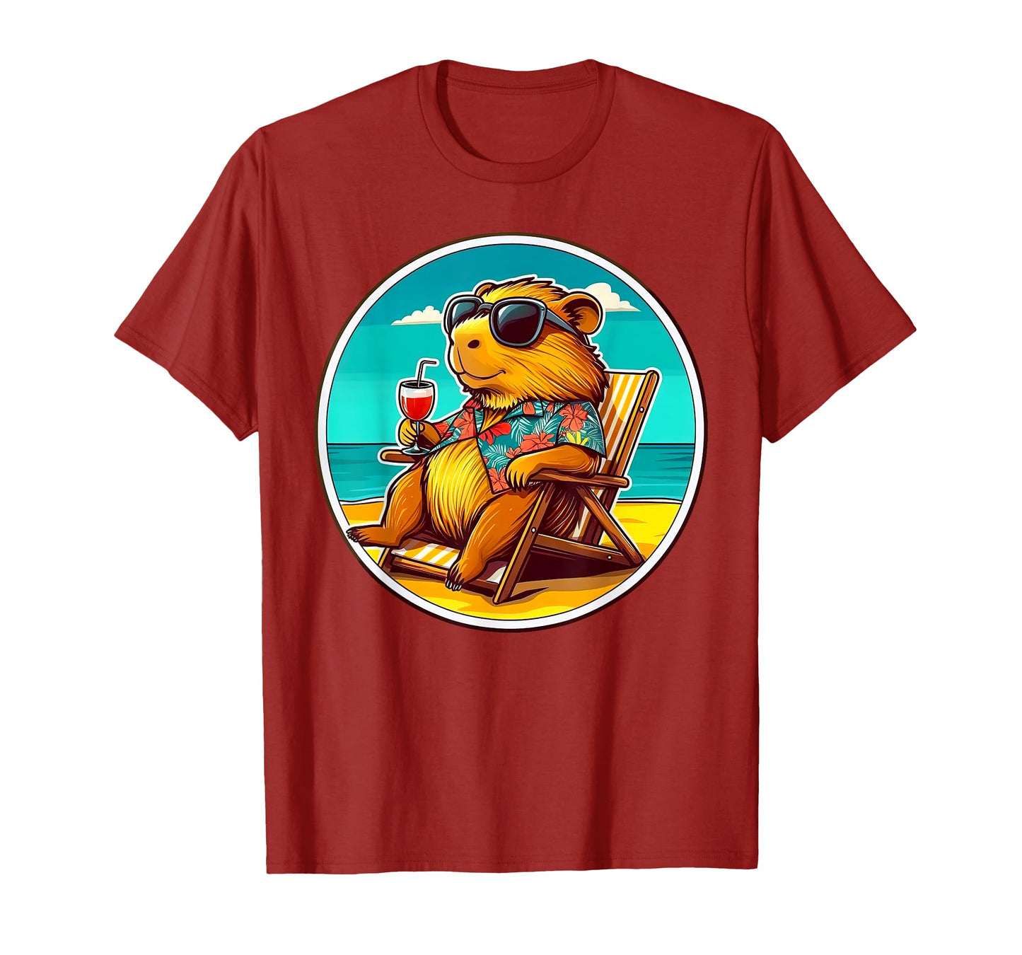 Cool Capybara Funny Capy Lover Men Women Teen Boys Kids T-Shirt