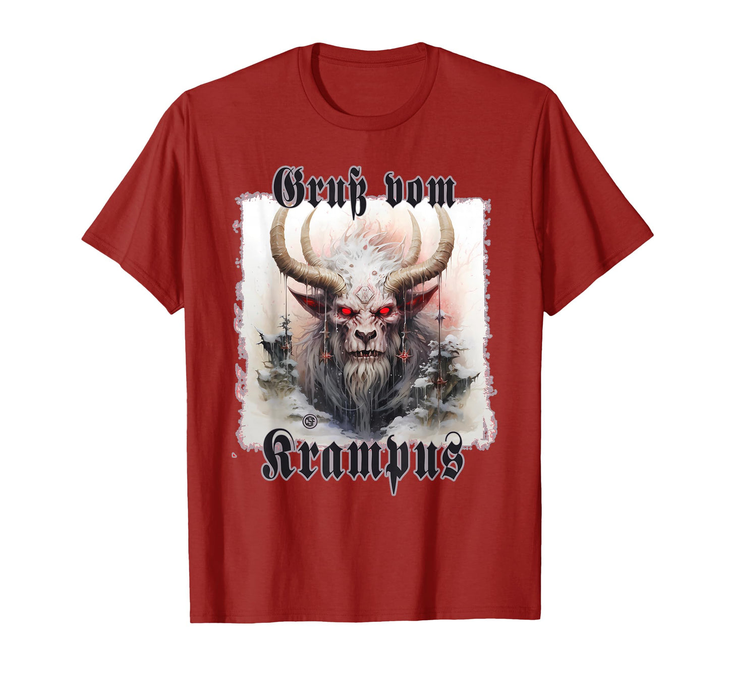 Greeting from Krampus Christmas Legend Figure T-Shirt