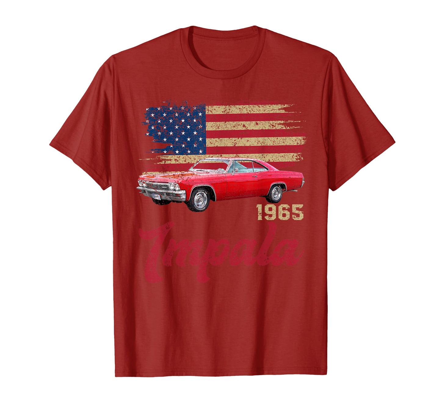 Jersey Style 65 1965 Impala Old School Muscle Cars T-Shirt