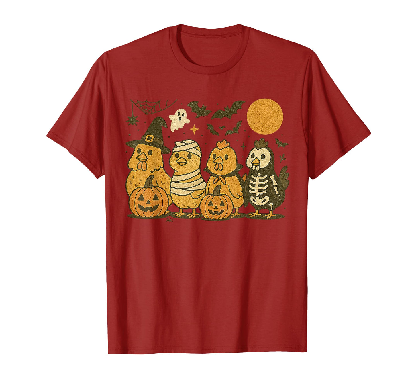 Halloween Chicken Costumes Ghost Witch Mummy Gifts Men Women T-Shirt