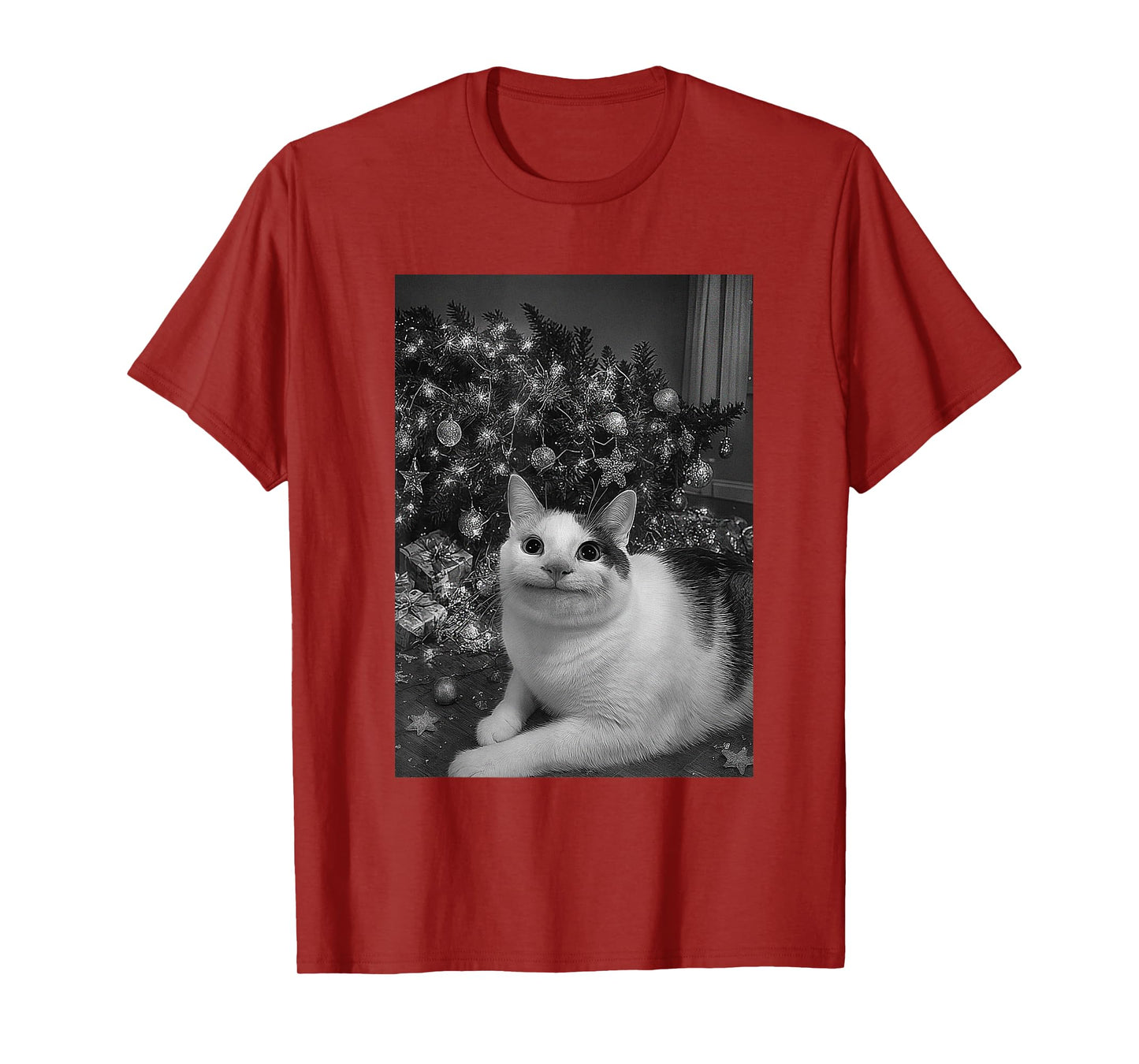 Cat Taking A Selfie Xmas Tree Ornament Christmas Holiday T-Shirt