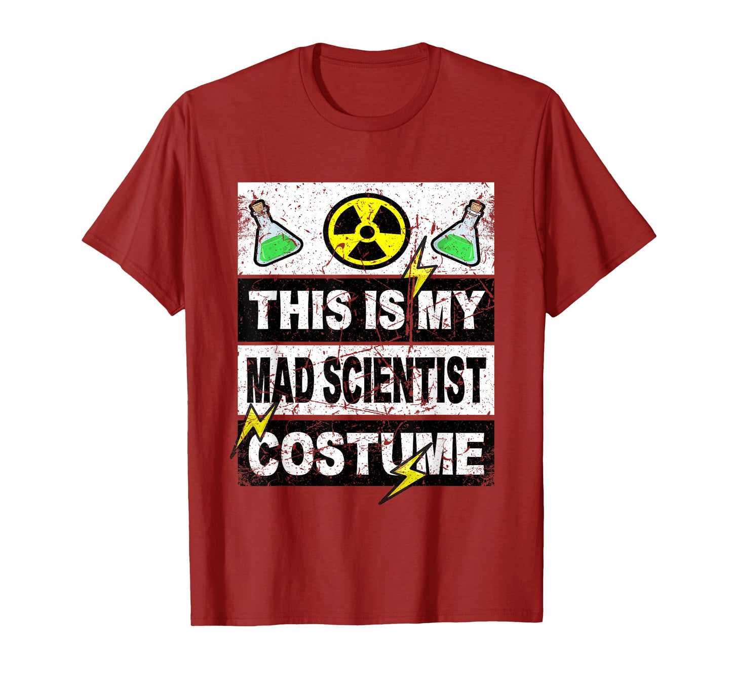 Retro This Is My Mad Scientist Costume Kids Adult Youth T-Shirt