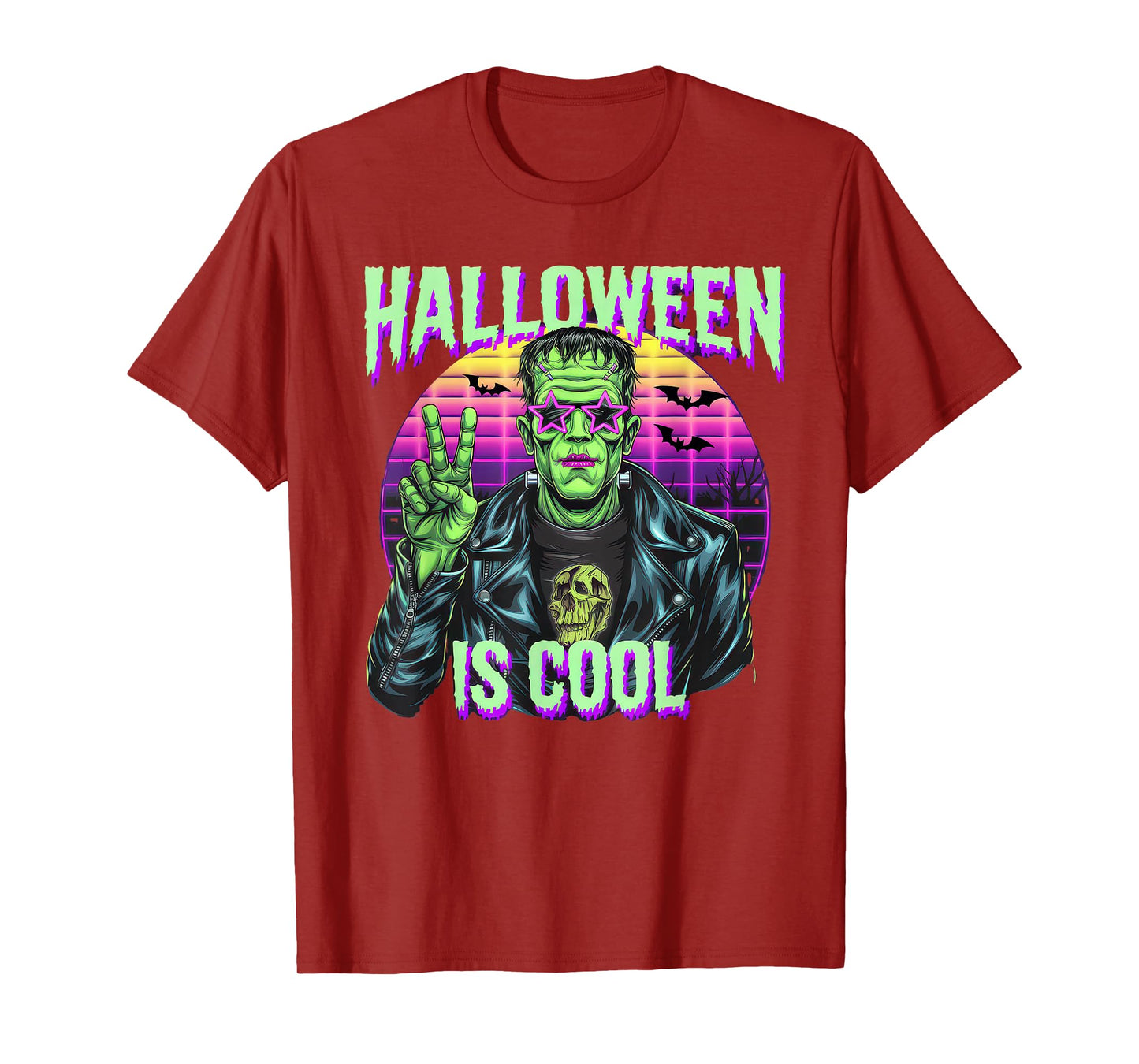 Halloween is Cool Tshirt Women Men Frankenstein Monster T-Shirt