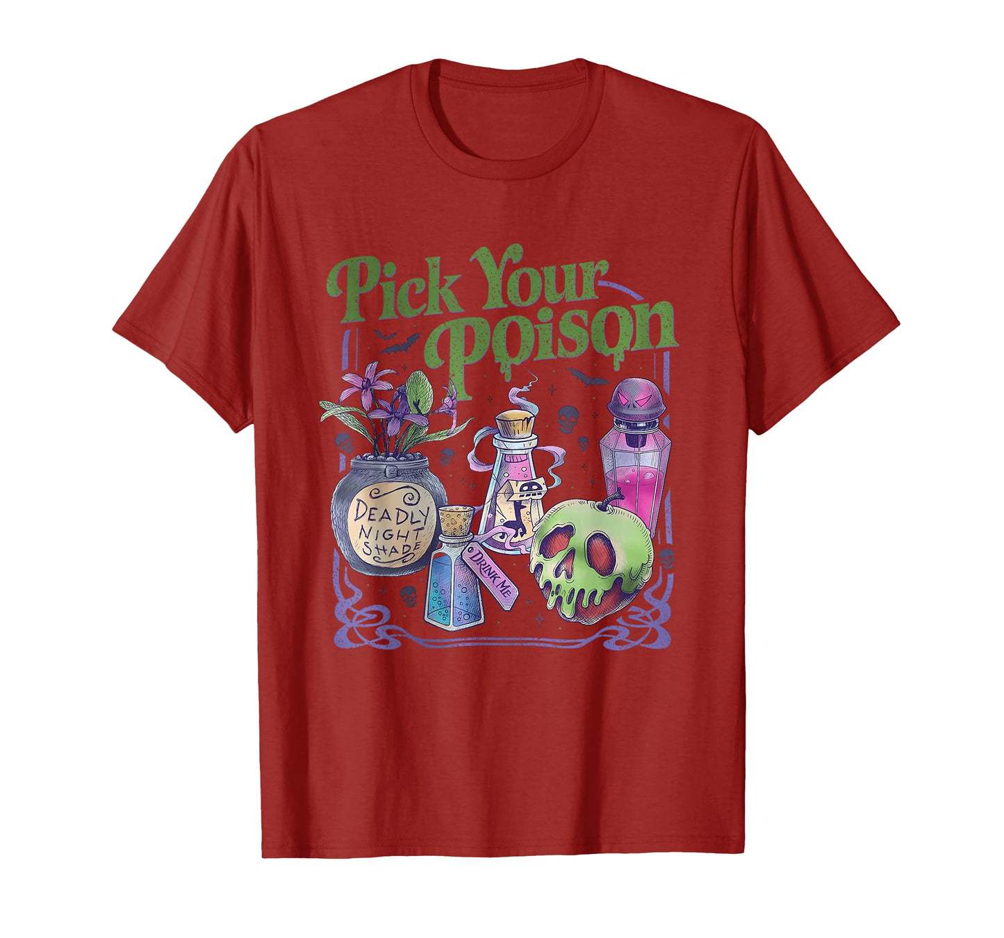 Pick Your Poison Vintage Spooky Season Halloween T-Shirt