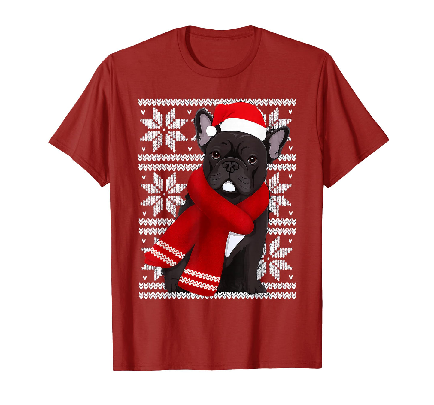 French Bulldog Ugly Christmas Holiday Dog Lover T-Shirt
