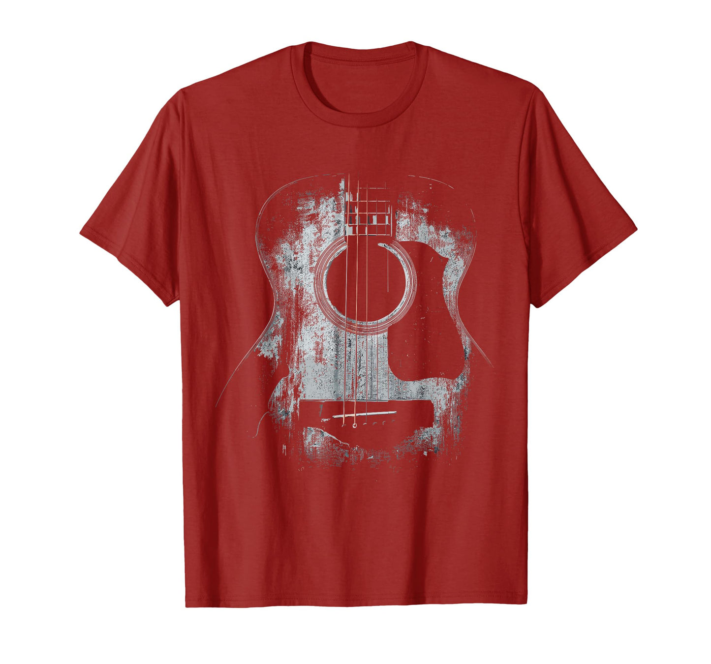 Distressed Acoustic Guitar Player Rock & Roll T-Shirt