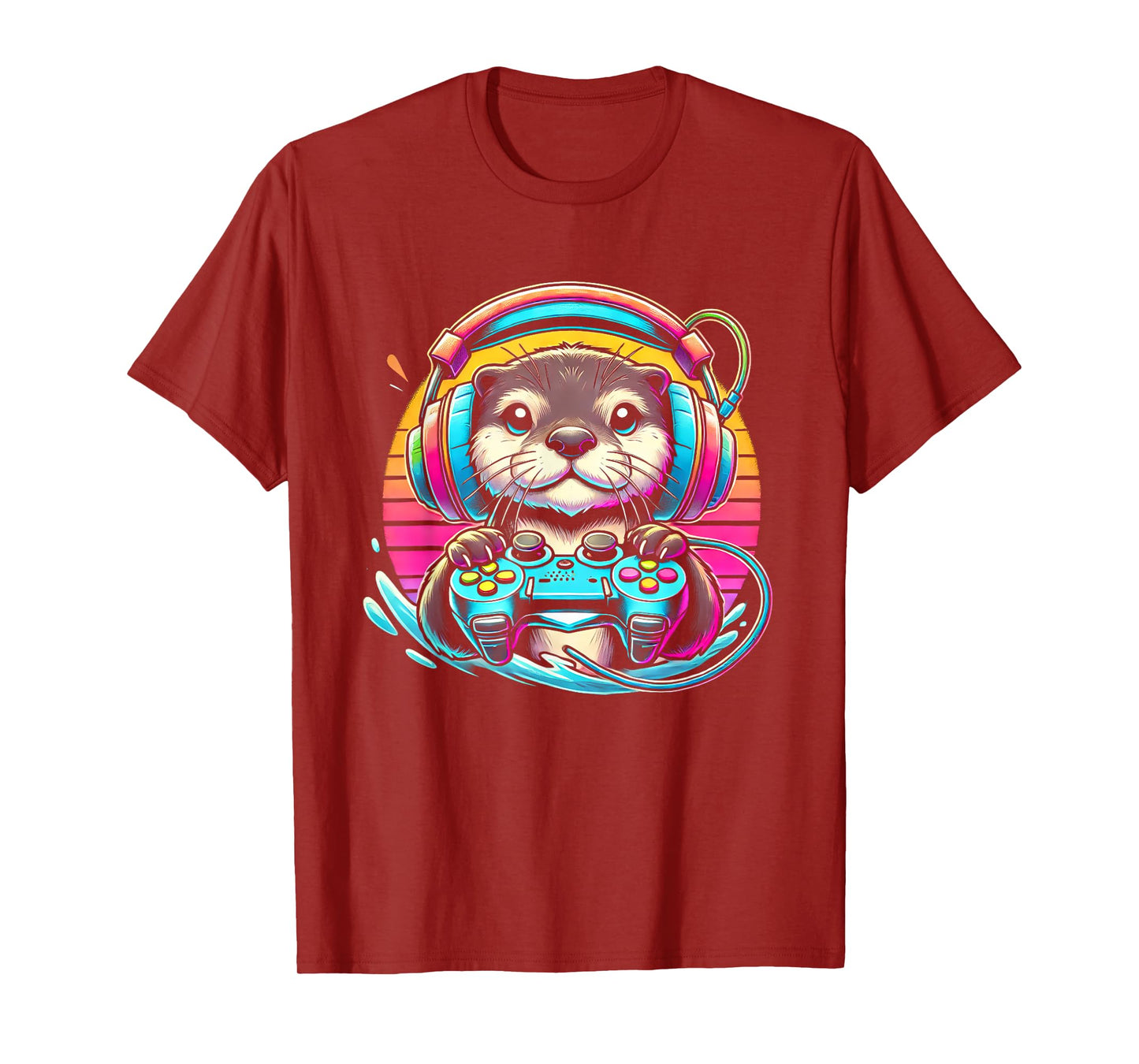 Otter Funny Video Game Controller T-Shirt