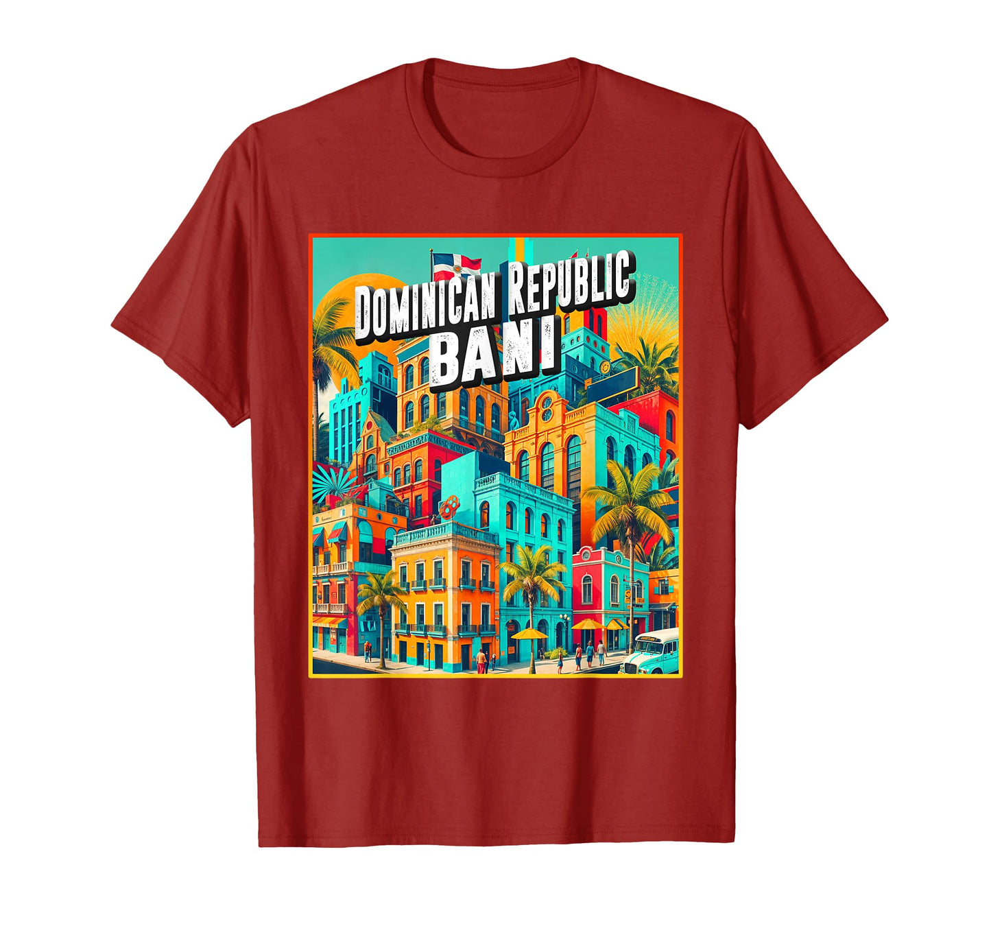 Bani Dominican Republic Shirt Family Trip Vintage Retro City T-Shirt